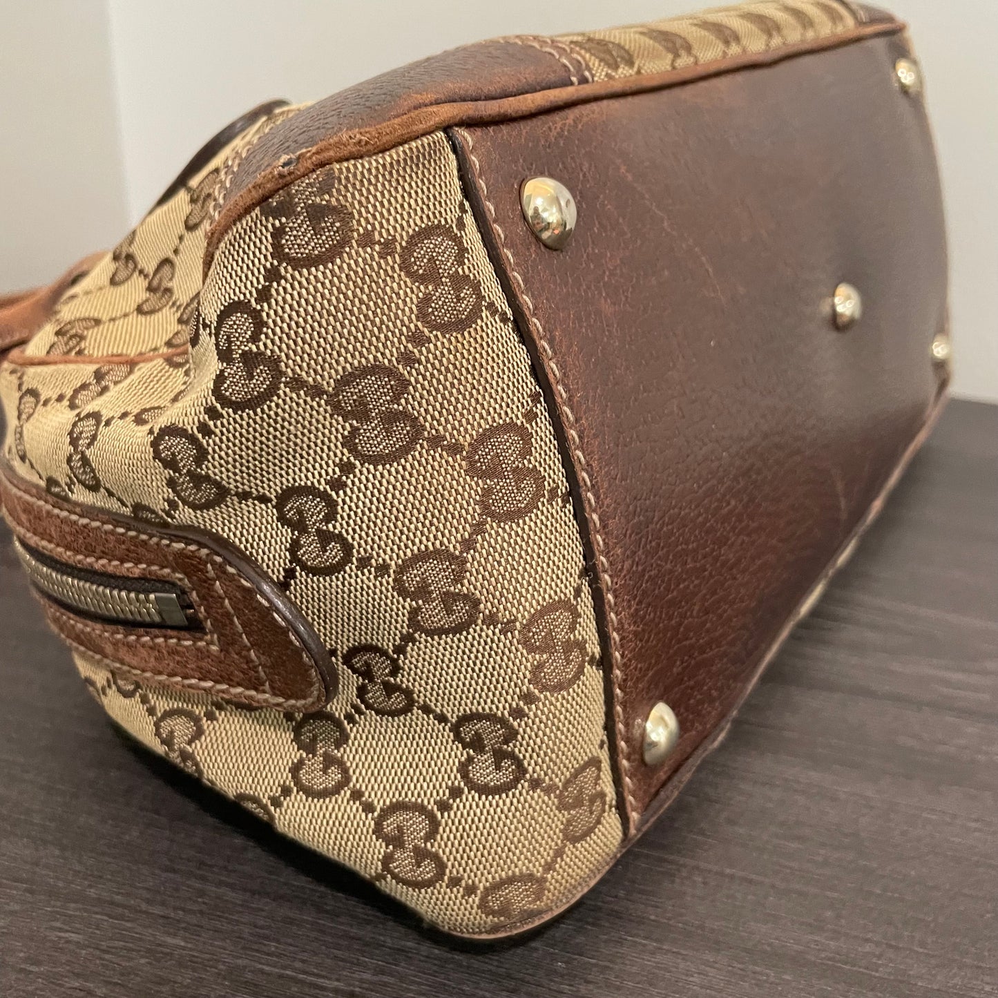 SOLD! Gucci Canvas Handbag