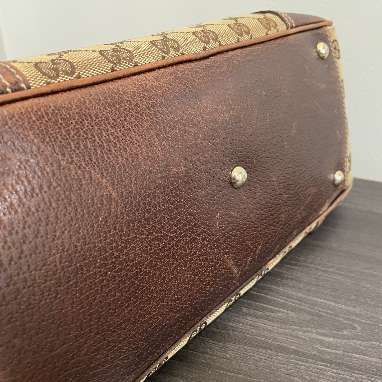 SOLD! Gucci Canvas Handbag