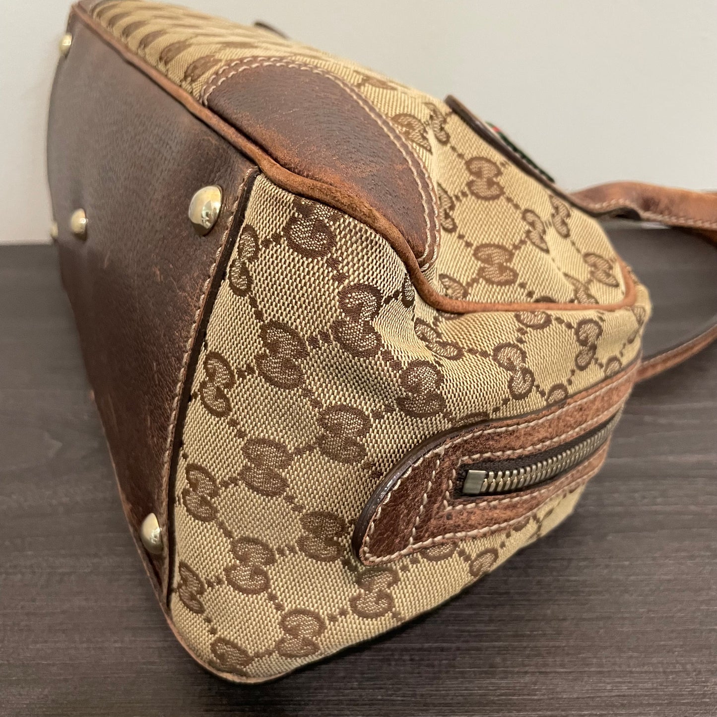SOLD! Gucci Canvas Handbag