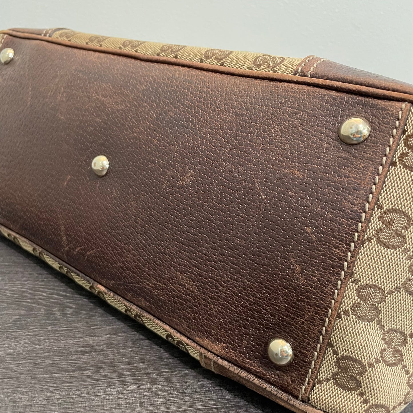 SOLD! Gucci Canvas Handbag