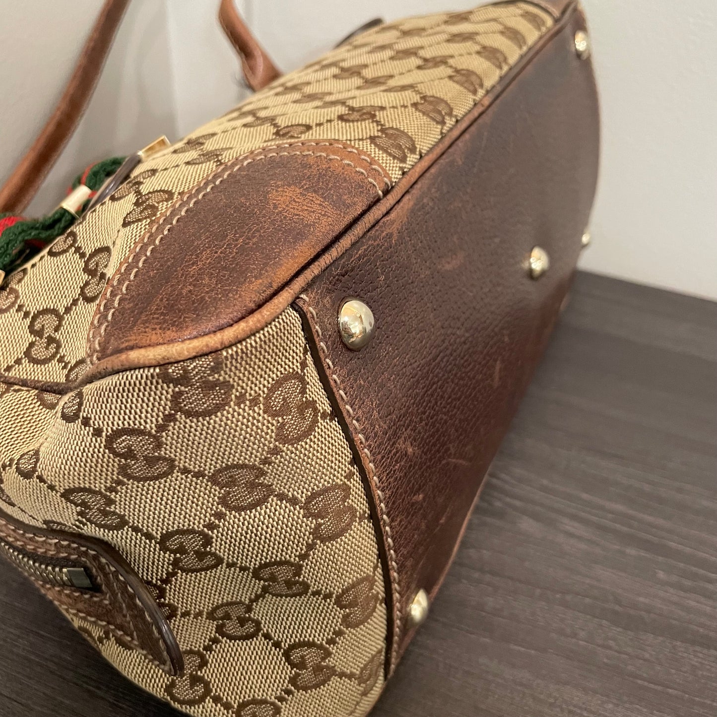 SOLD! Gucci Canvas Handbag