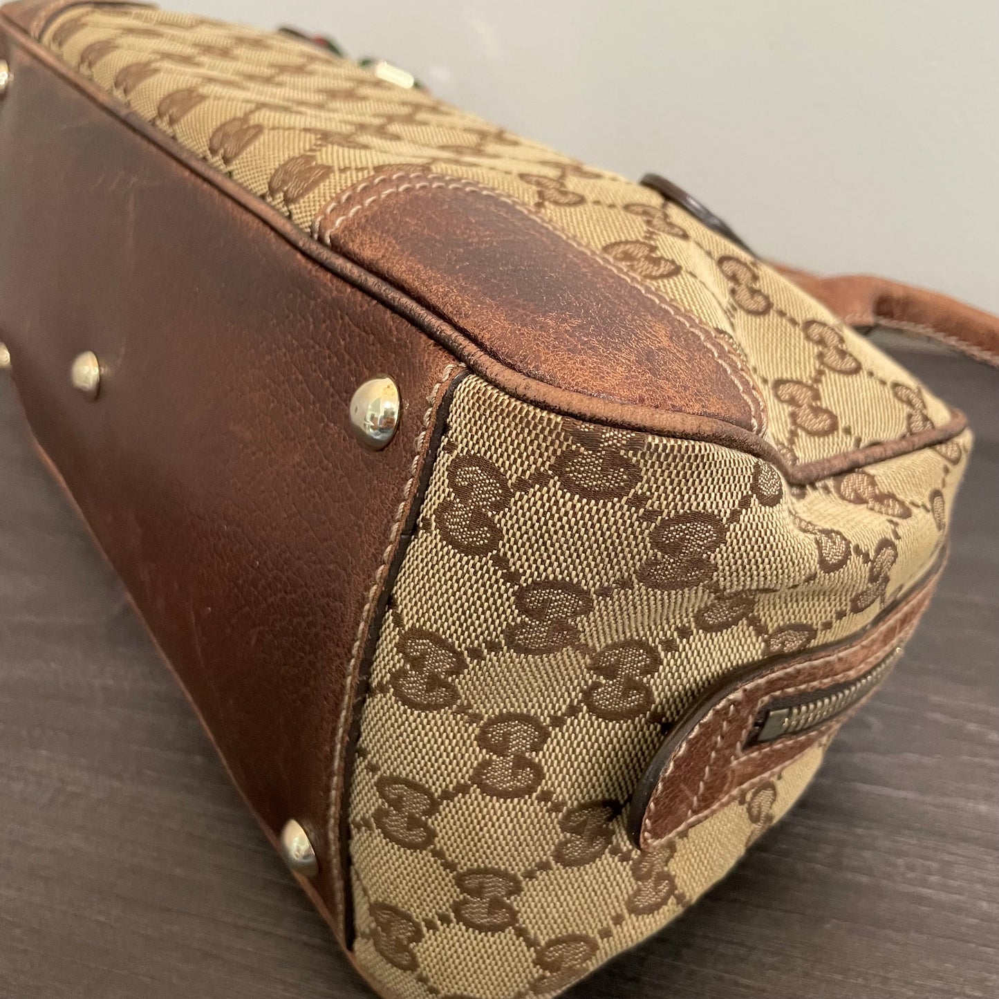 SOLD! Gucci Canvas Handbag