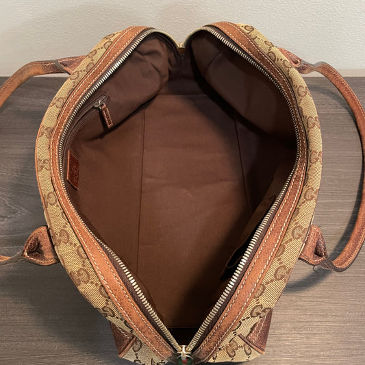 SOLD! Gucci Canvas Handbag