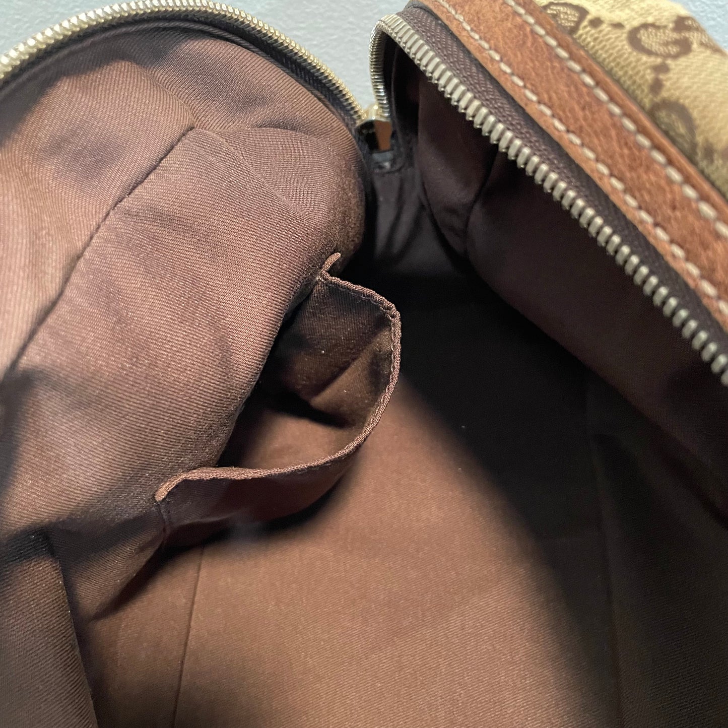 SOLD! Gucci Canvas Handbag