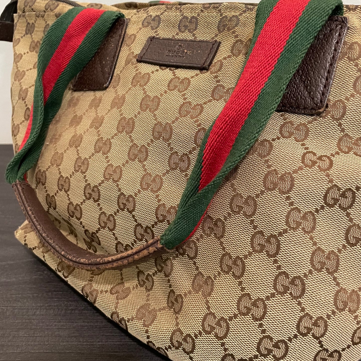 SOLD! Gucci Canvas Tote