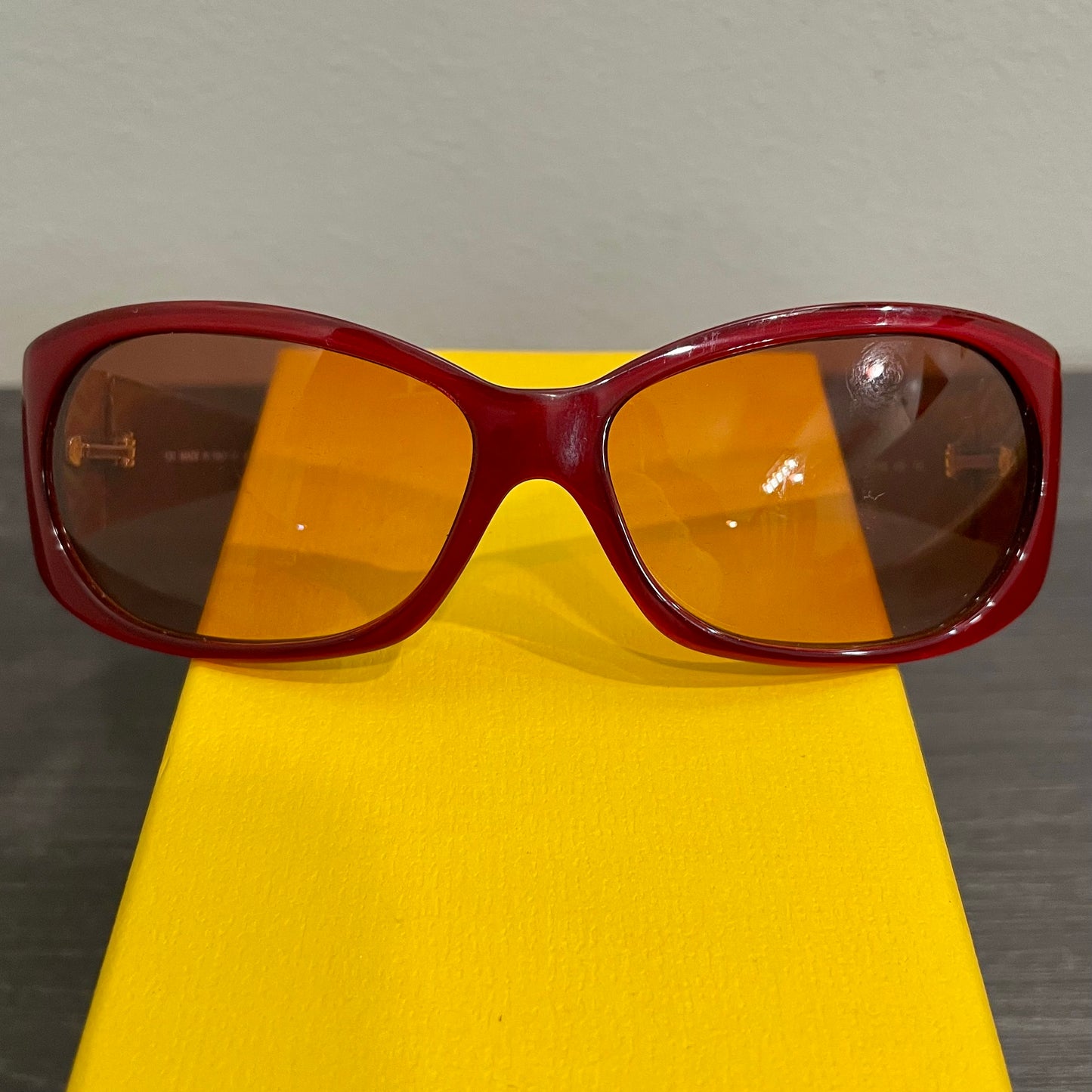 FENDI Red Frame Sunglasses Set