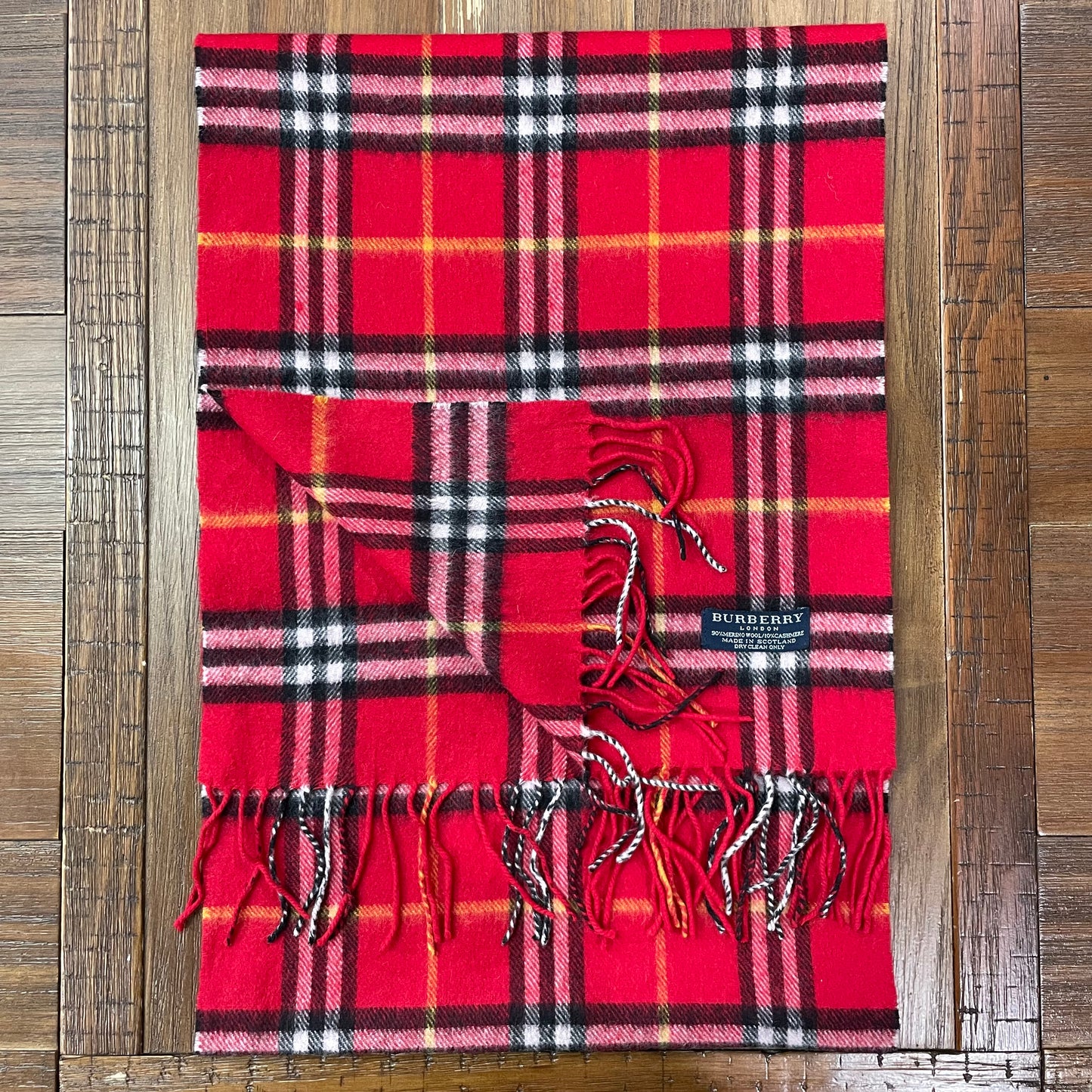 BURBERRY 90% Merino Wool 10% Cashmere Scarf Stole