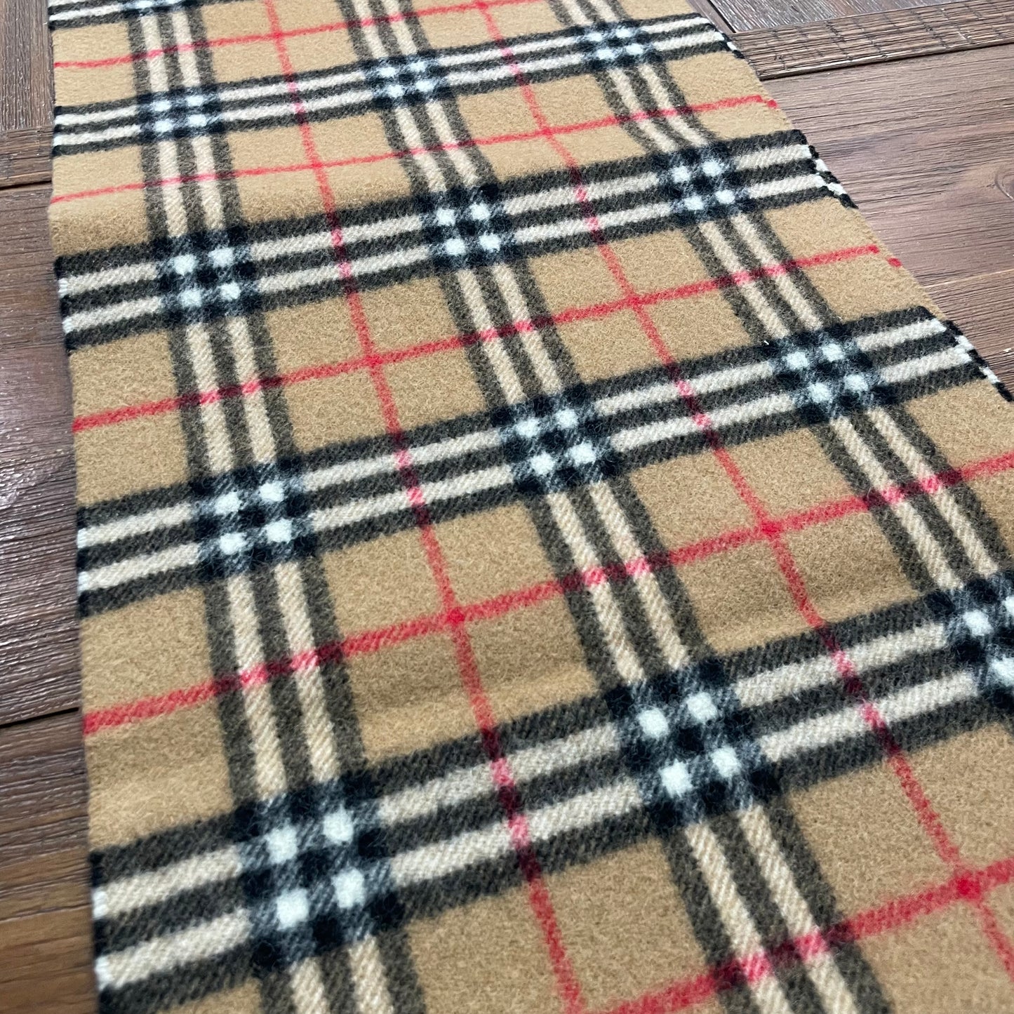 Vintage BURBERRYS Brown 100% Lambswool Scarf Stole