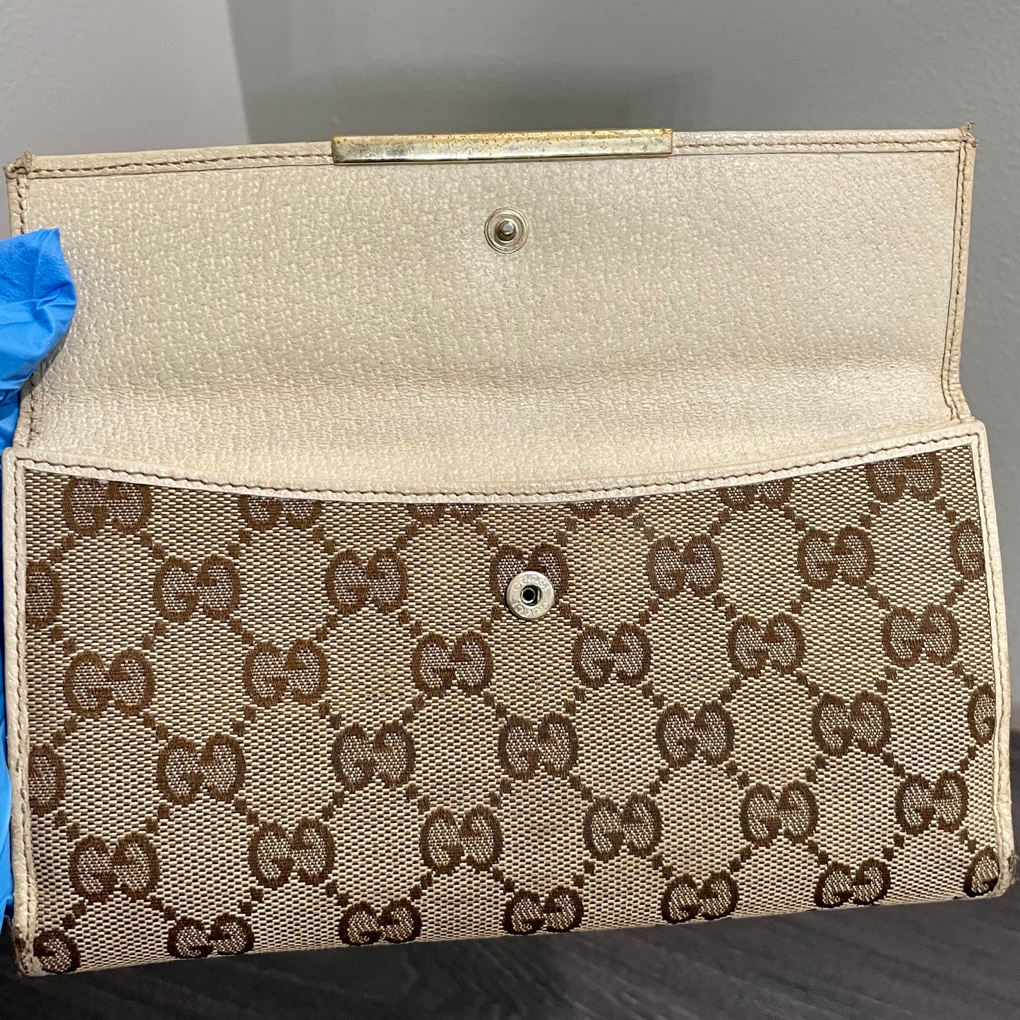 GUCCI GG Canvas Long Wallet