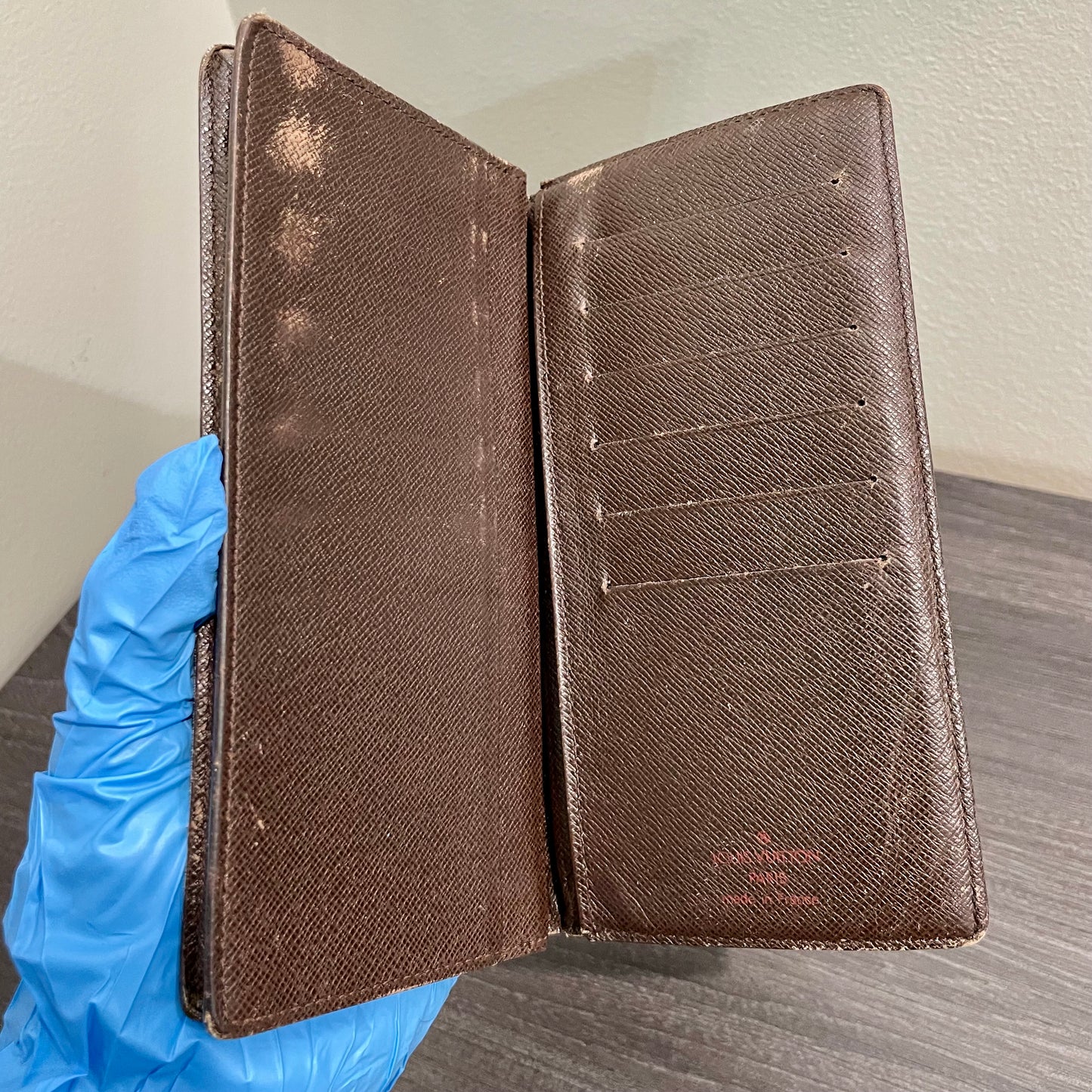 LOUIS VUITTON Damier Ebene Long Wallet