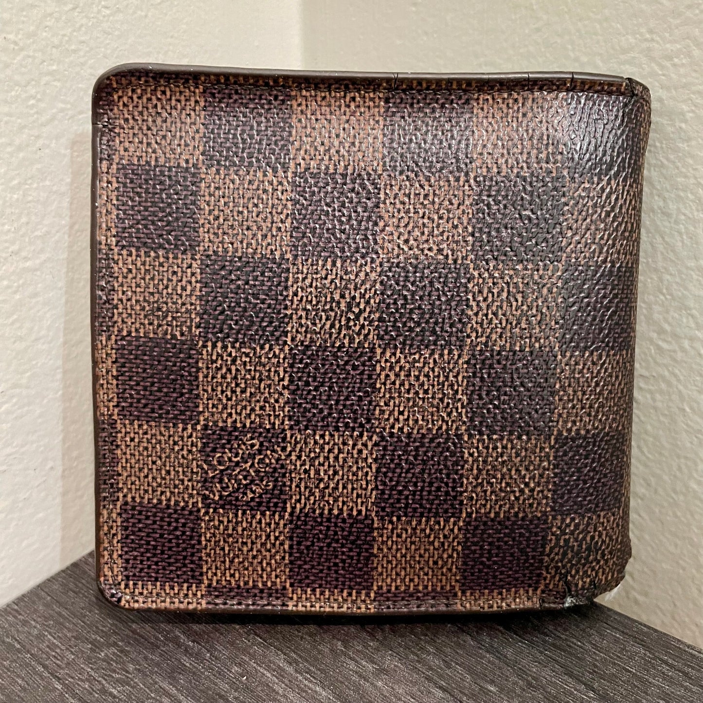 LOUIS VUITTON Damier Ebene Men's Bi-fold Wallet