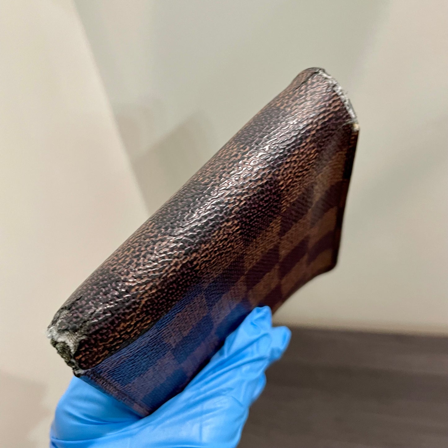 LOUIS VUITTON Damier Ebene Men's Bi-fold Wallet