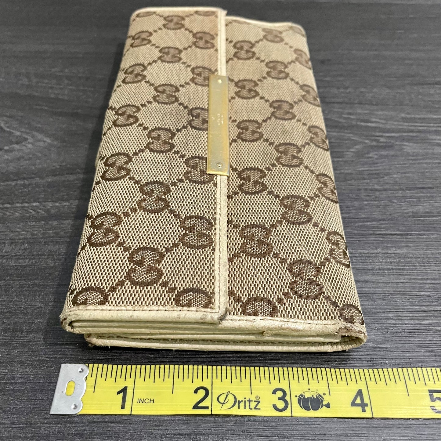 GUCCI GG Canvas Long Wallet