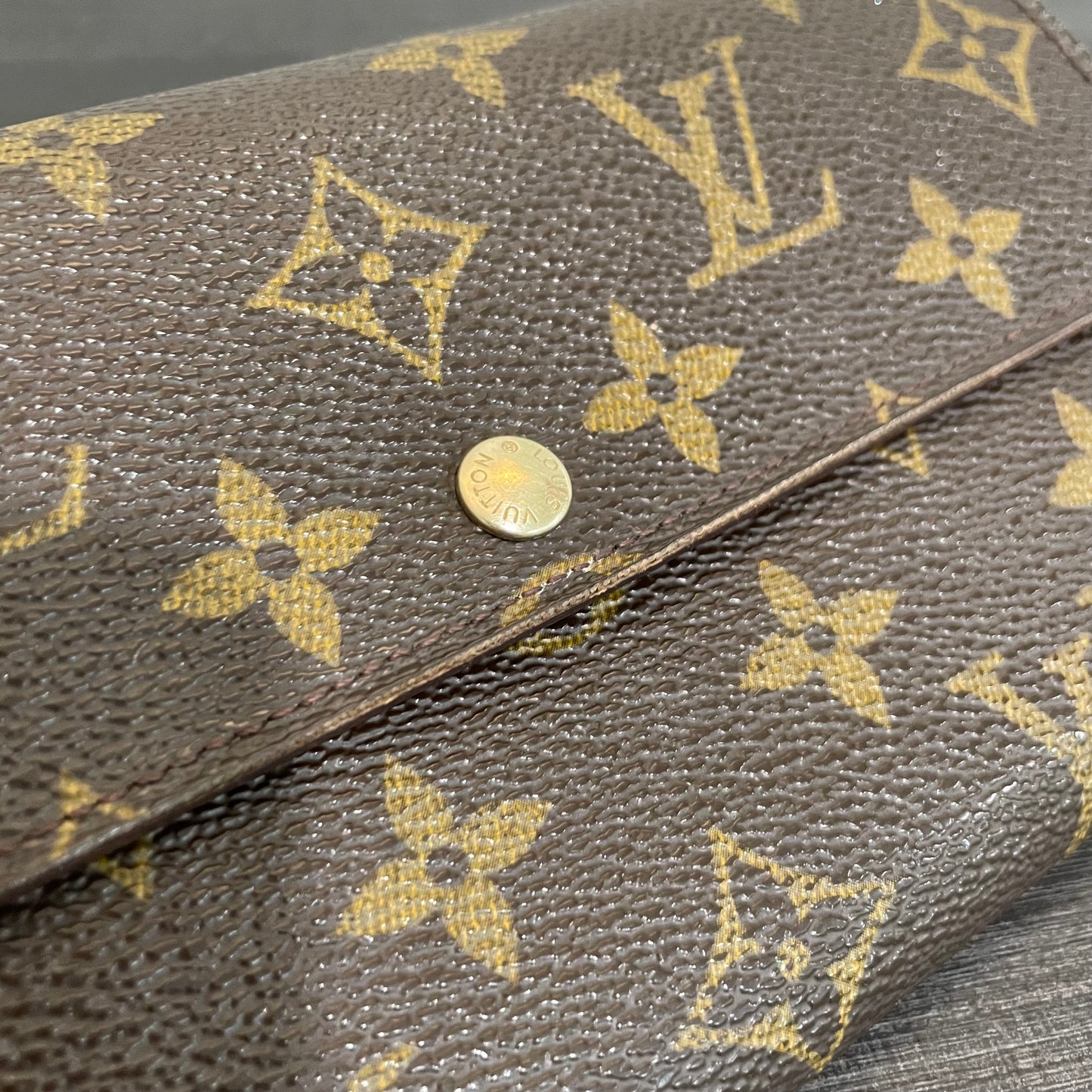 SOLD! Louis Vuitton Monogram Wallet with Chain