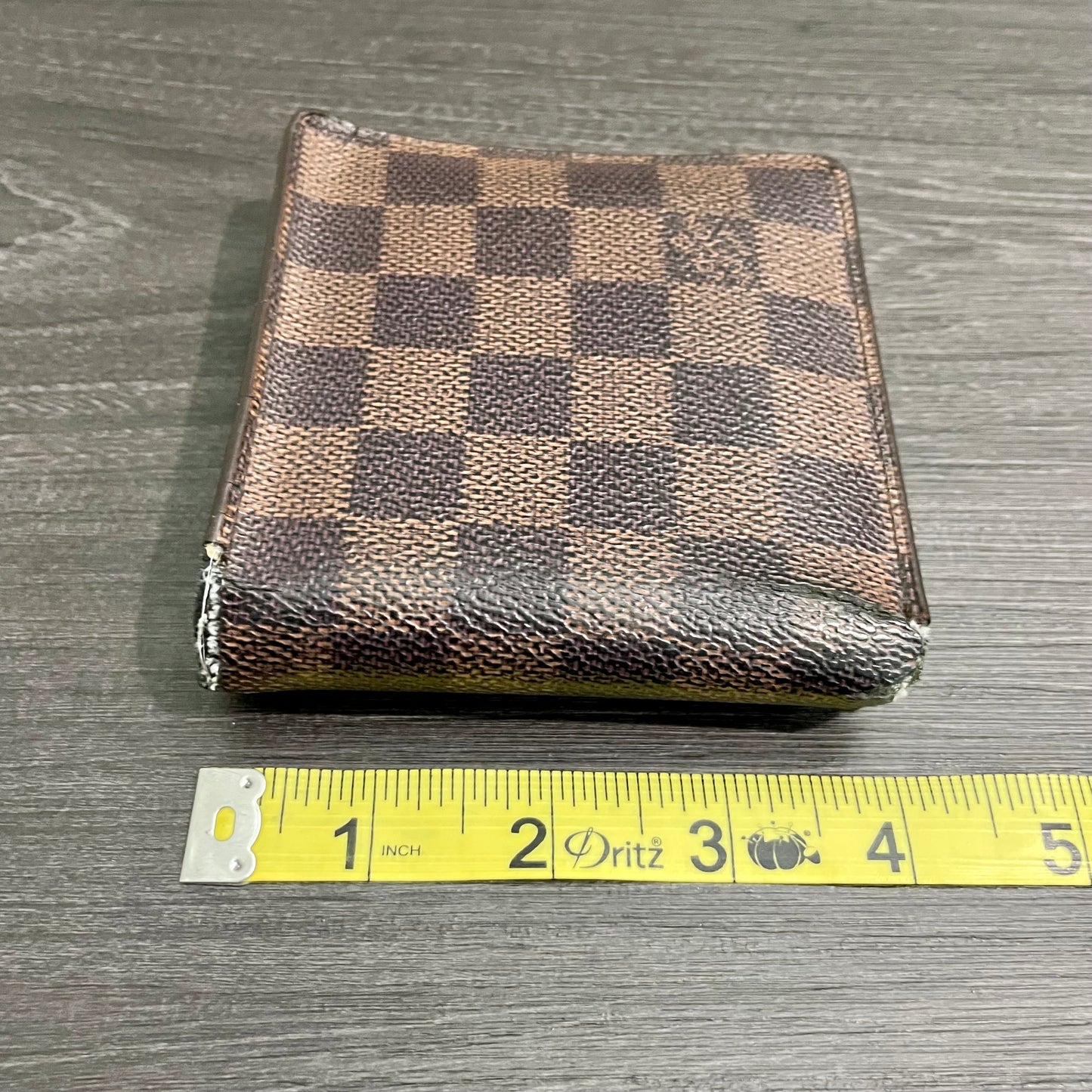 LOUIS VUITTON Damier Ebene Men's Bi-fold Wallet