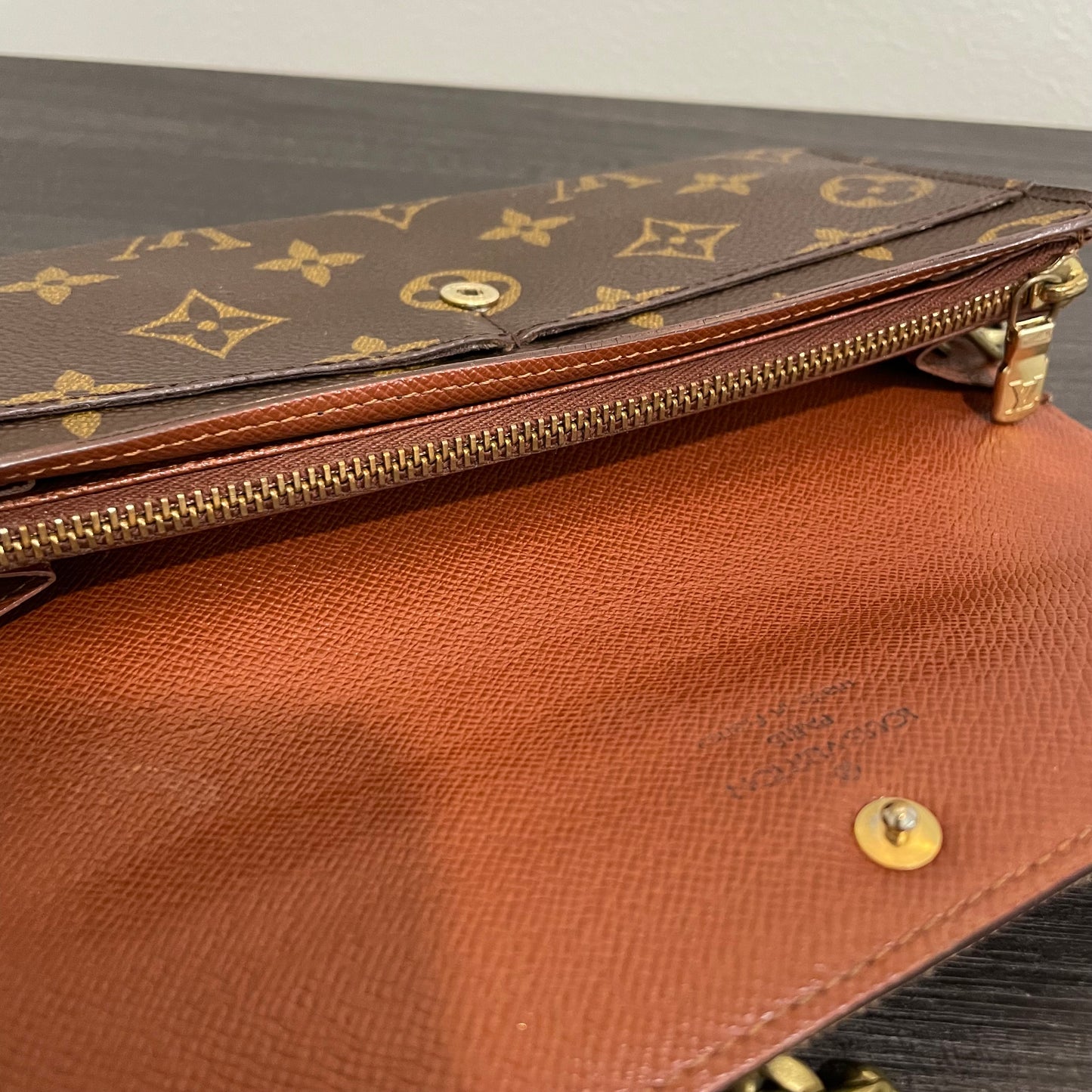 SOLD! Louis Vuitton Monogram Wallet with Chain