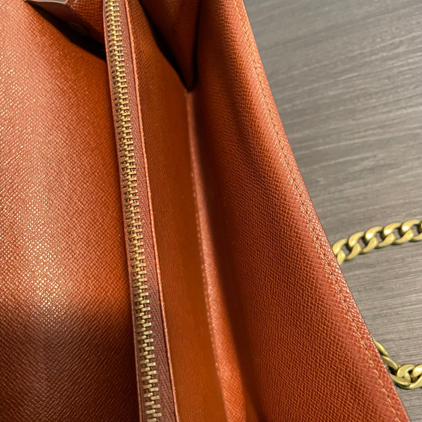 SOLD! Louis Vuitton Monogram Wallet with Chain