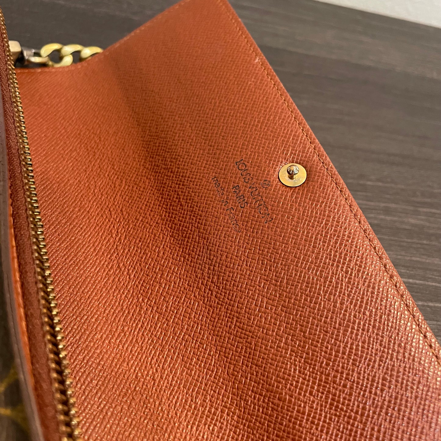 SOLD! Louis Vuitton Monogram Wallet with Chain