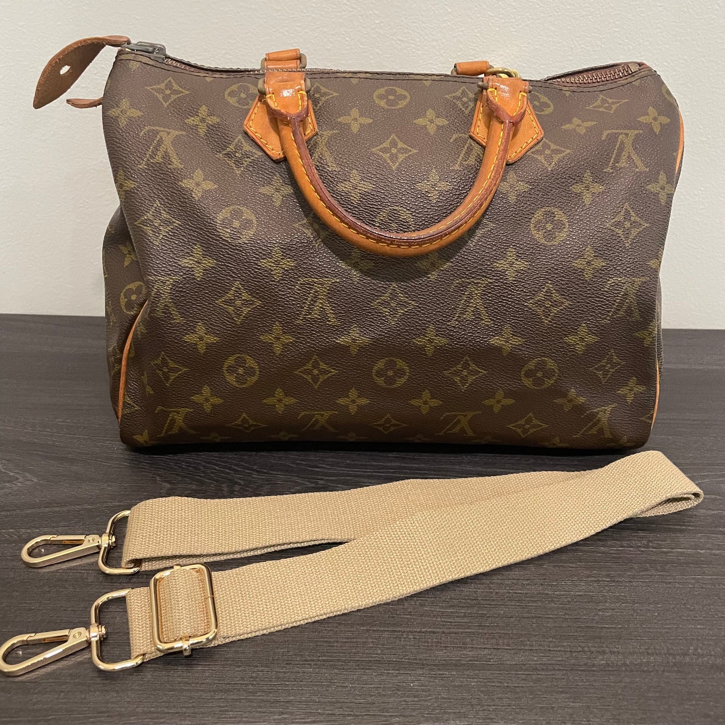 SOLD! Louis Vuitton Monogram Speedy 30 with Lock & Key