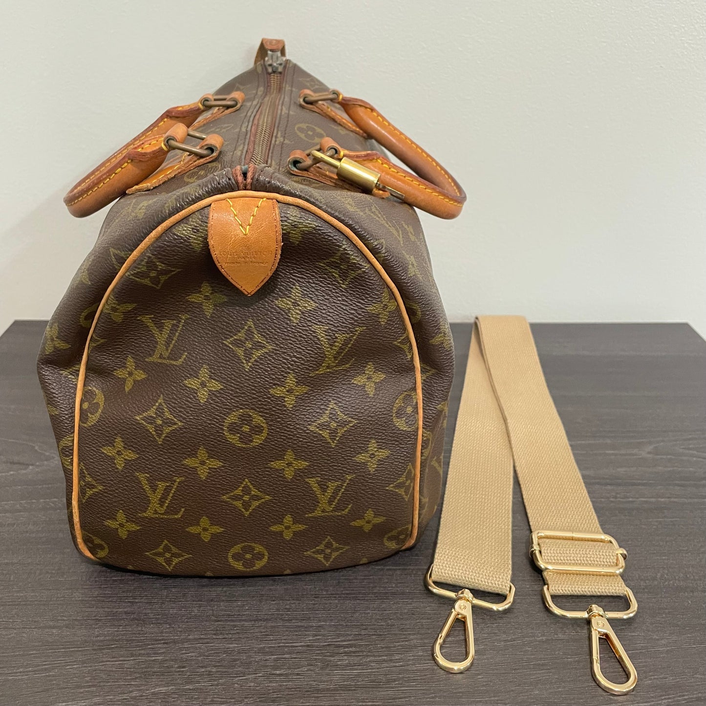 SOLD! Louis Vuitton Monogram Speedy 30 with Lock & Key