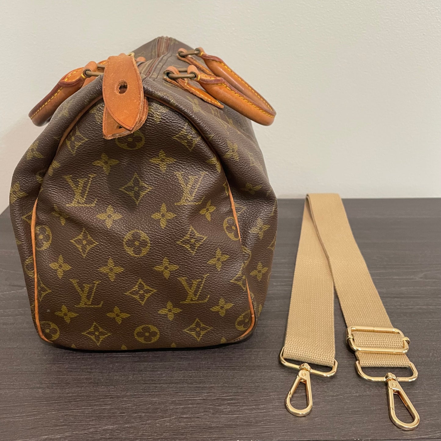 SOLD! Louis Vuitton Monogram Speedy 30 with Lock & Key