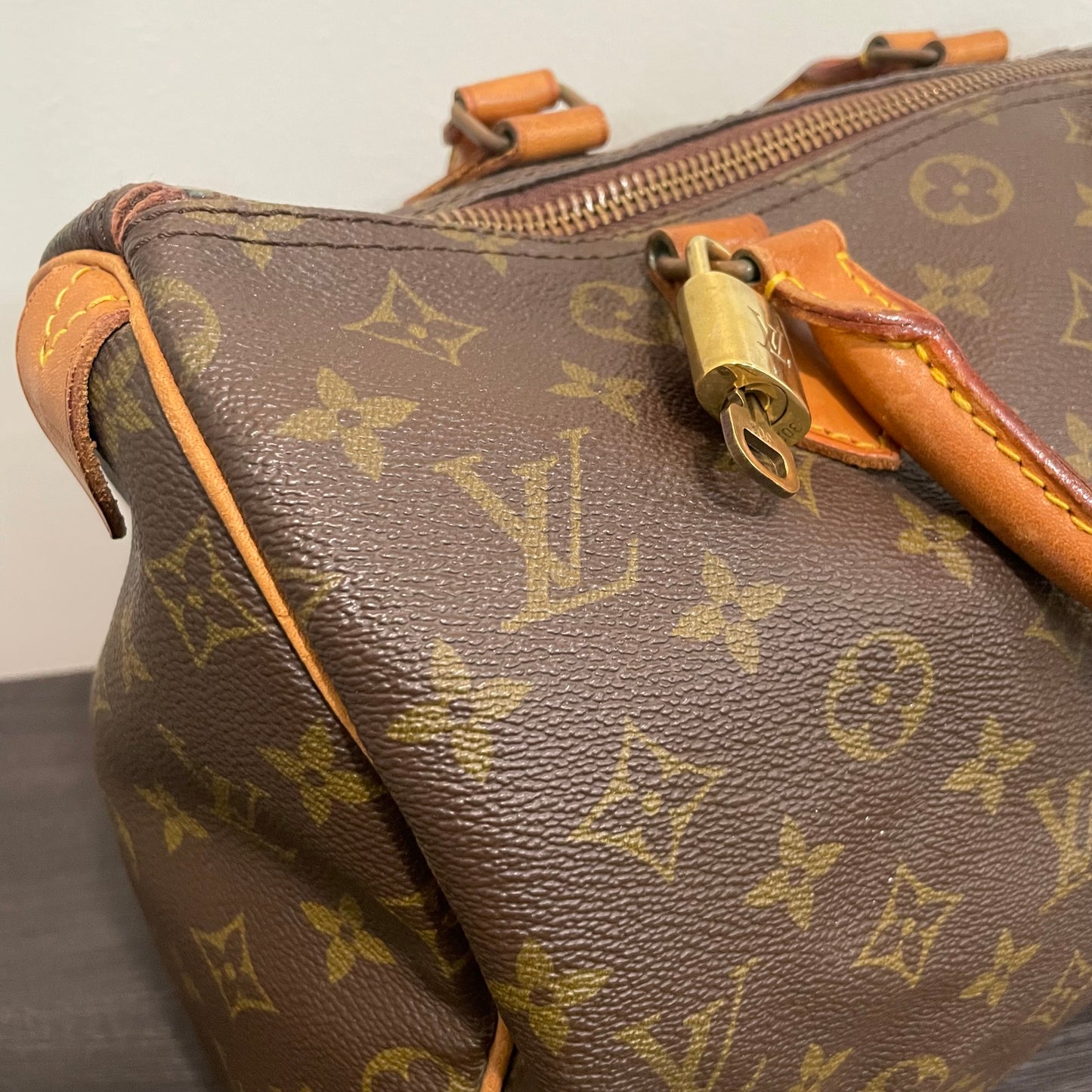 SOLD! Louis Vuitton Monogram Speedy 30 with Lock & Key