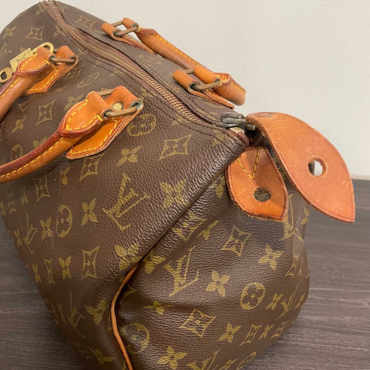 SOLD! Louis Vuitton Monogram Speedy 30 with Lock & Key