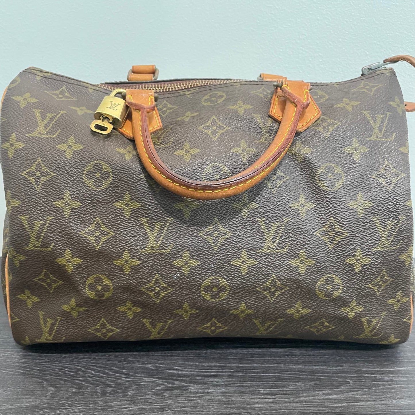 SOLD! Louis Vuitton Monogram Speedy 30 with Lock & Key