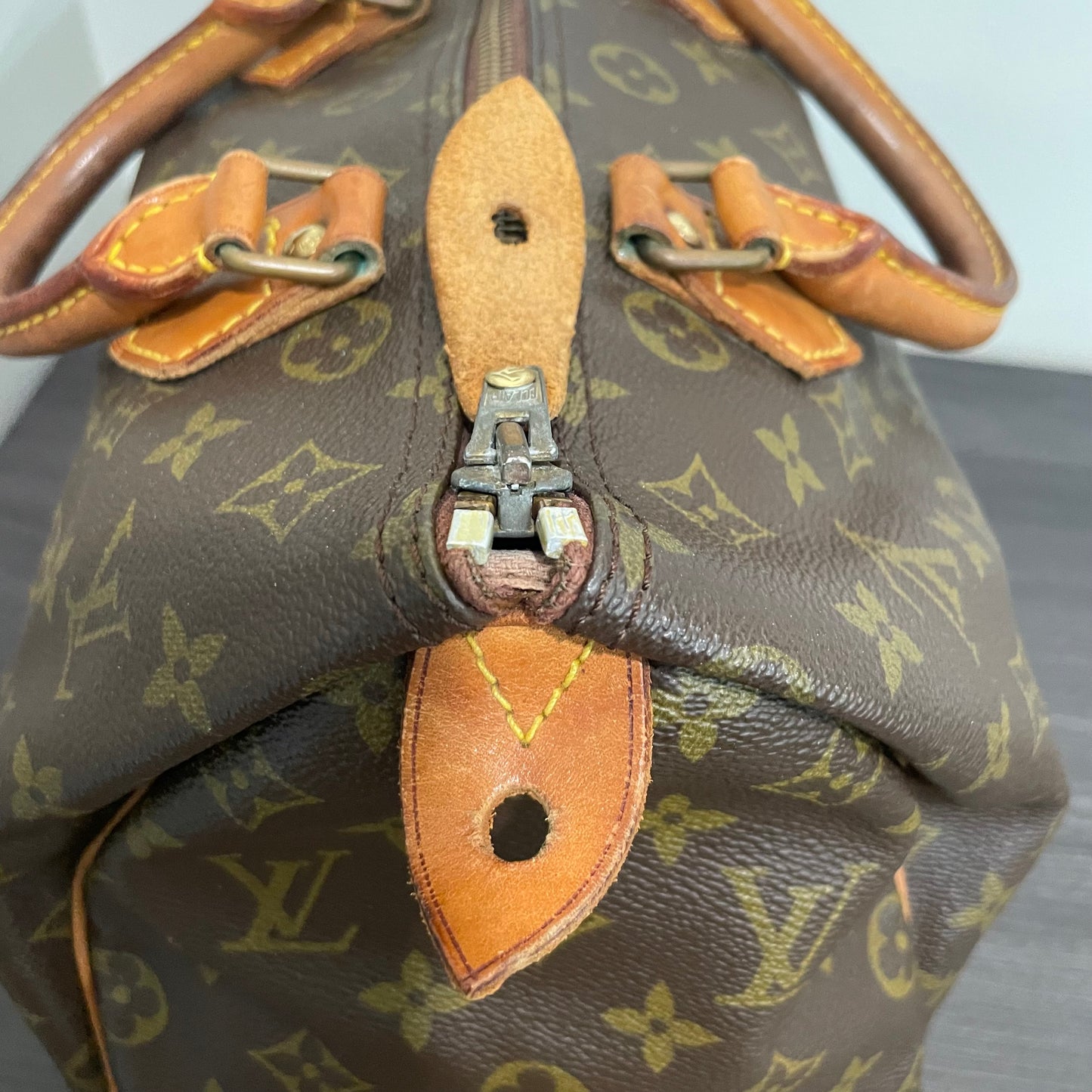 SOLD! Louis Vuitton Monogram Speedy 30 with Lock & Key