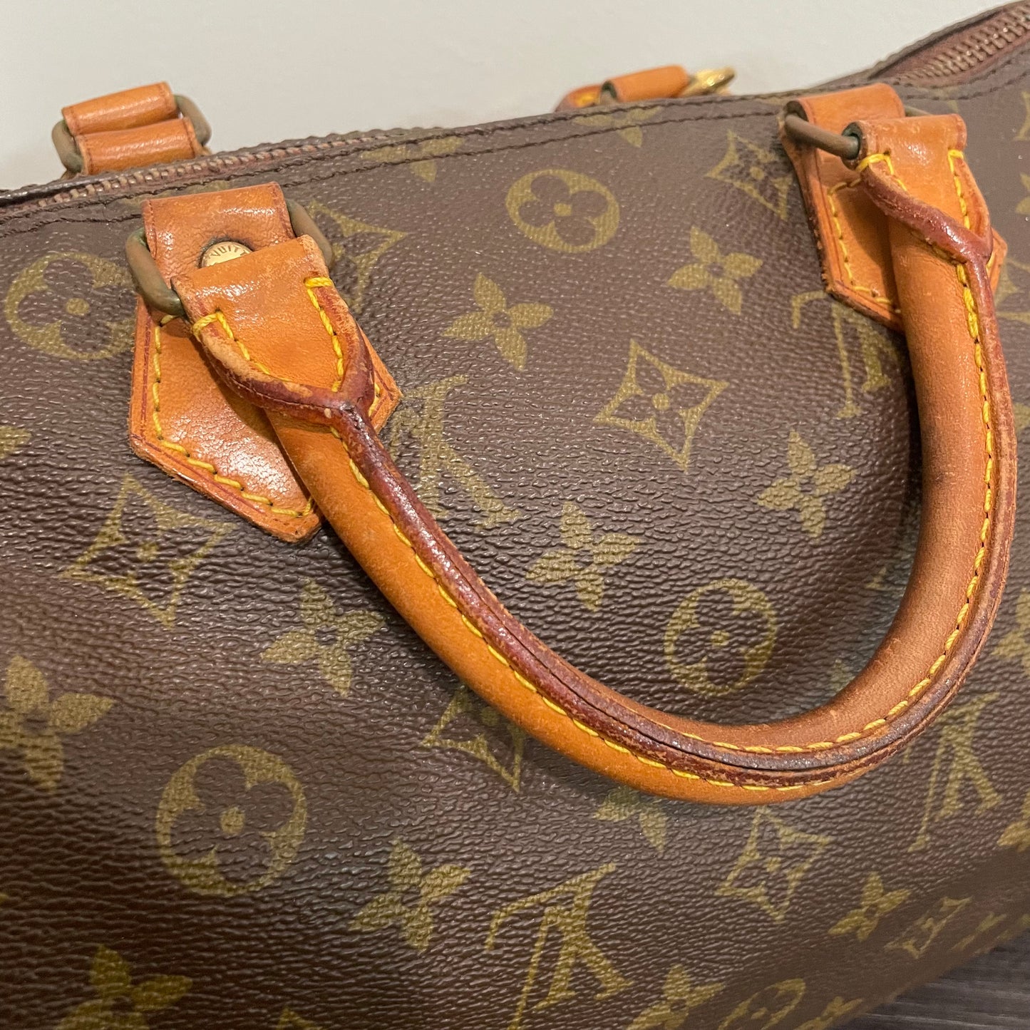 SOLD! Louis Vuitton Monogram Speedy 30 with Lock & Key