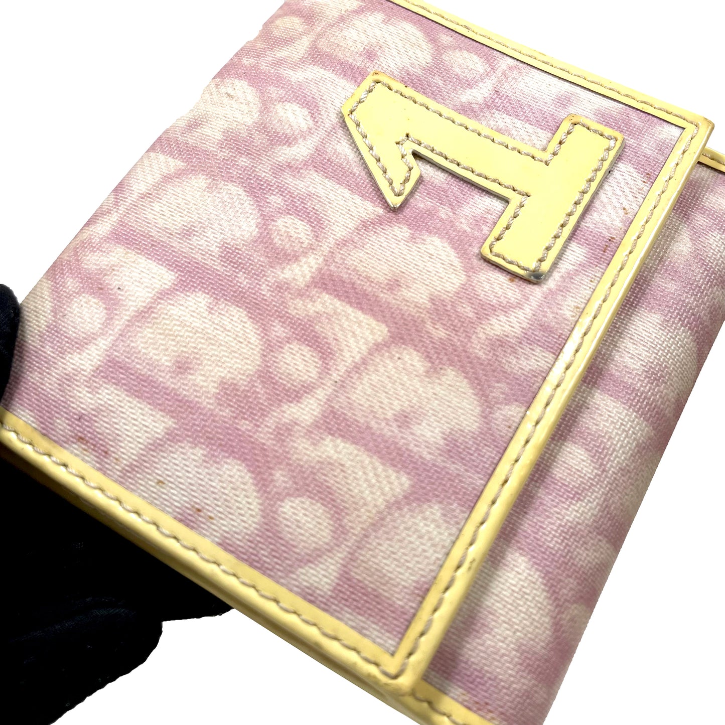 CHRISTIAN DIOR Pink Monogram Girly Compact Wallet