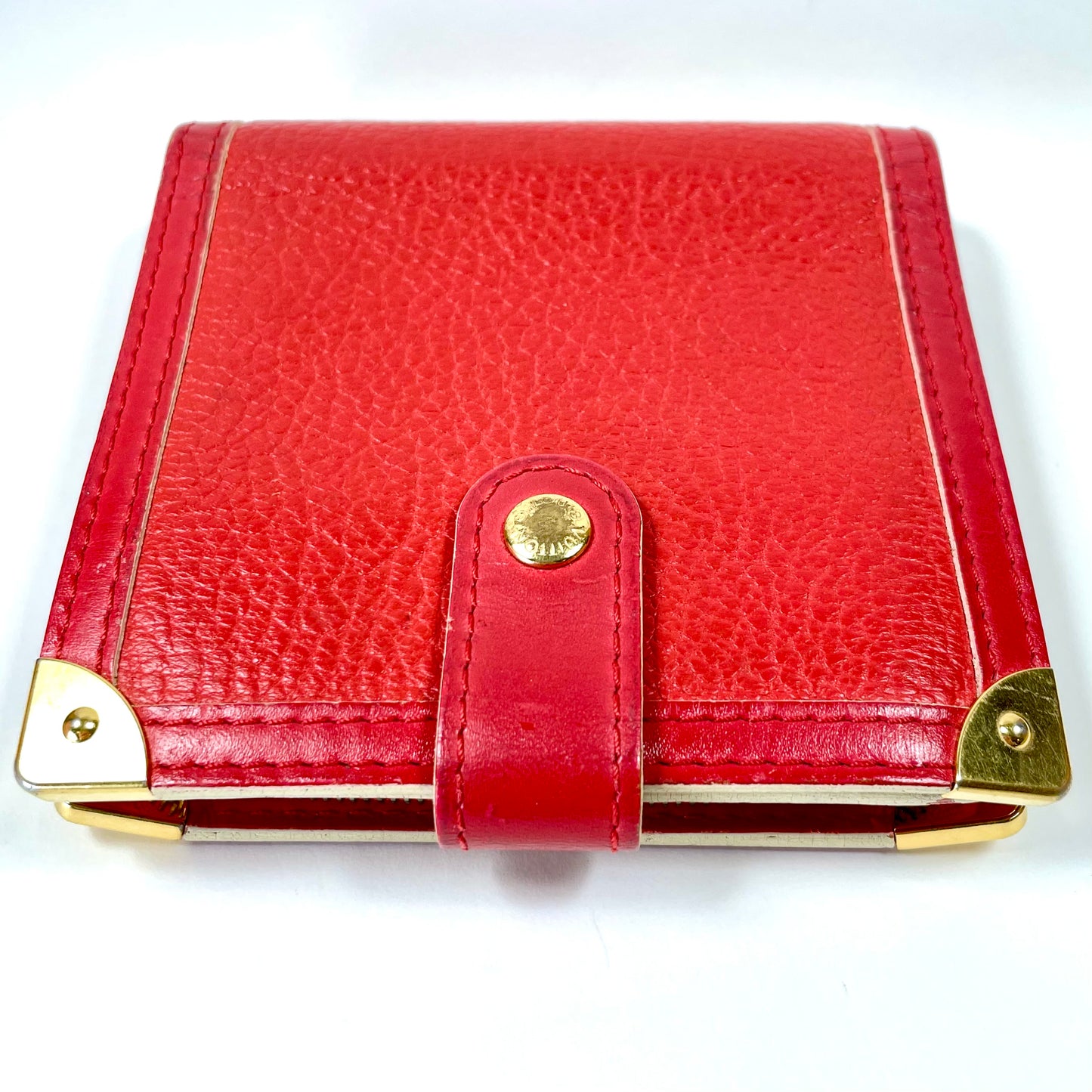 LOUIS VUITTON Red Leather Wallet