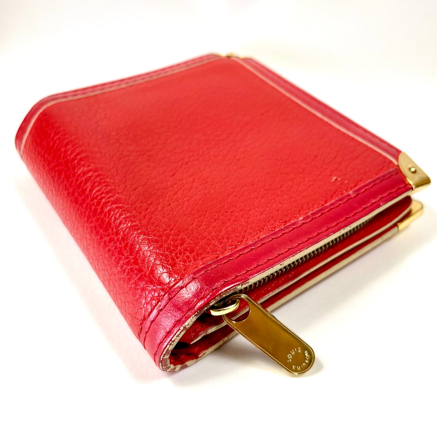 LOUIS VUITTON Red Leather Wallet