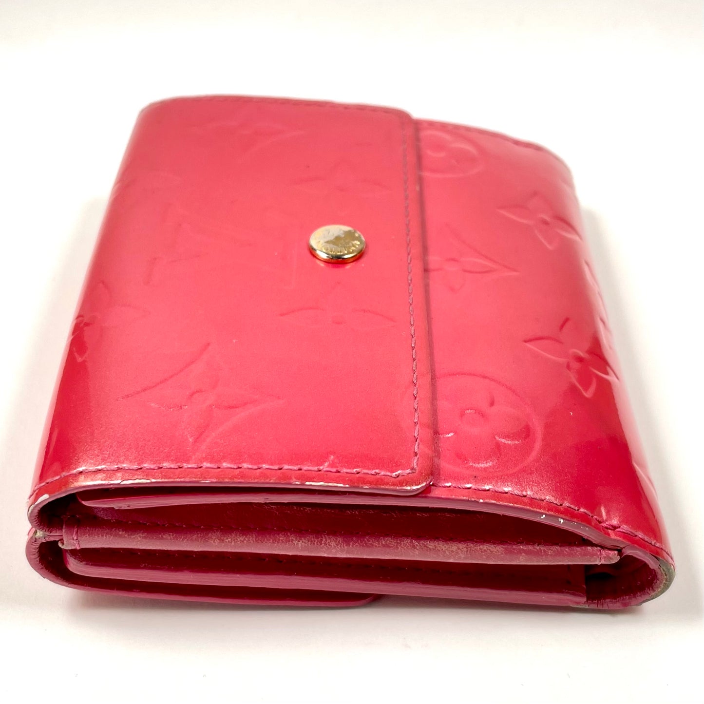 LOUIS VUITTON Coral Monogram Vernis Leather Compact Wallet
