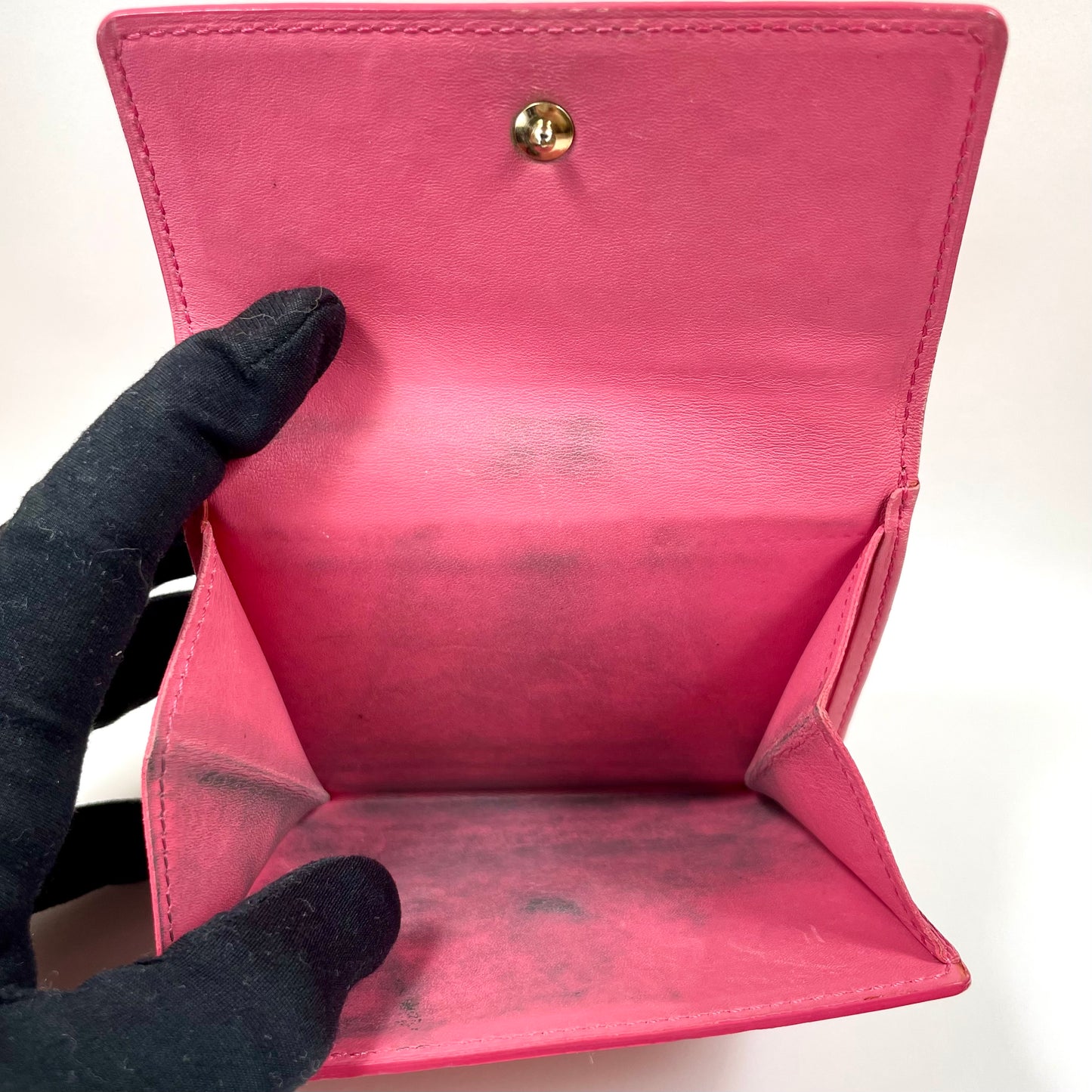 LOUIS VUITTON Coral Monogram Vernis Leather Compact Wallet