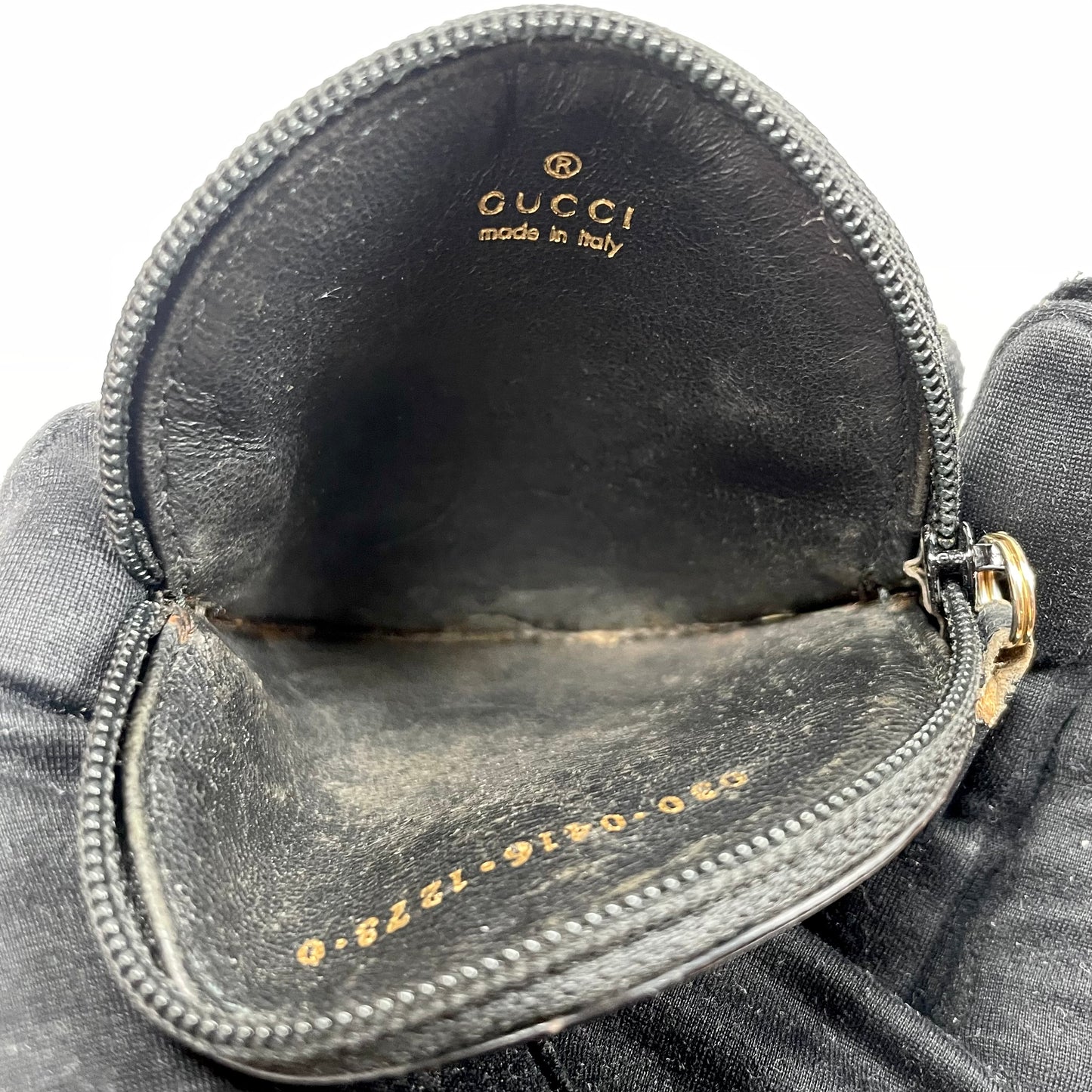 GUCCI Black Leather Coin Purse