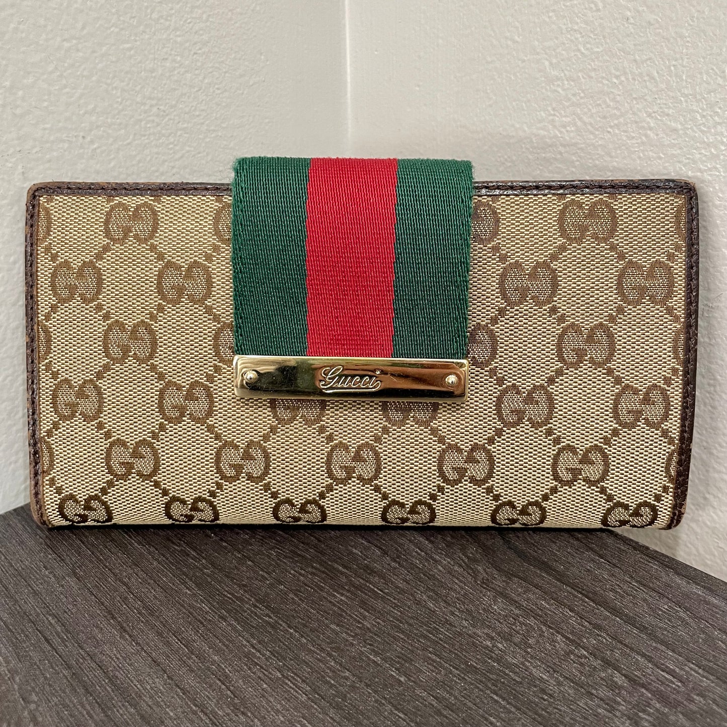 GUCCI GG Canvas Long Wallet