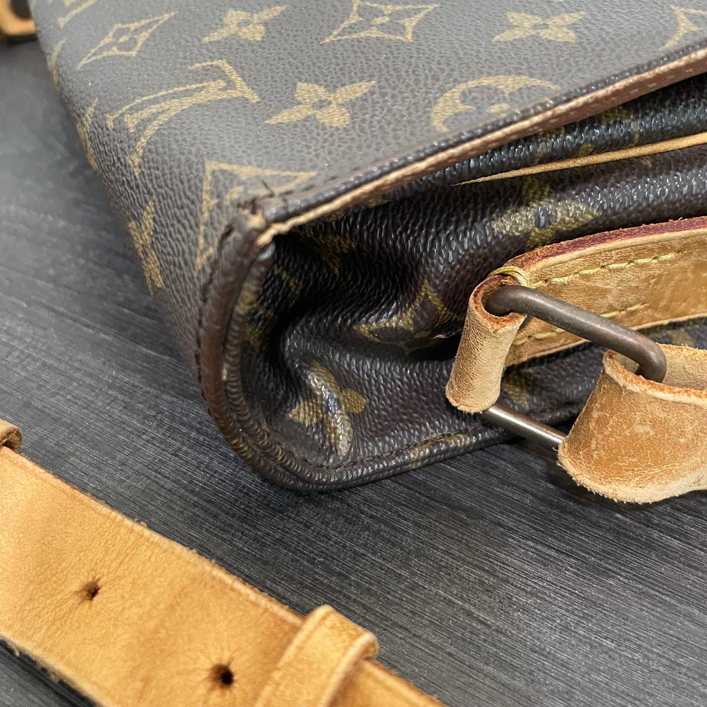 SOLD! Louis Vuitton Monogram Cartouchiere GM