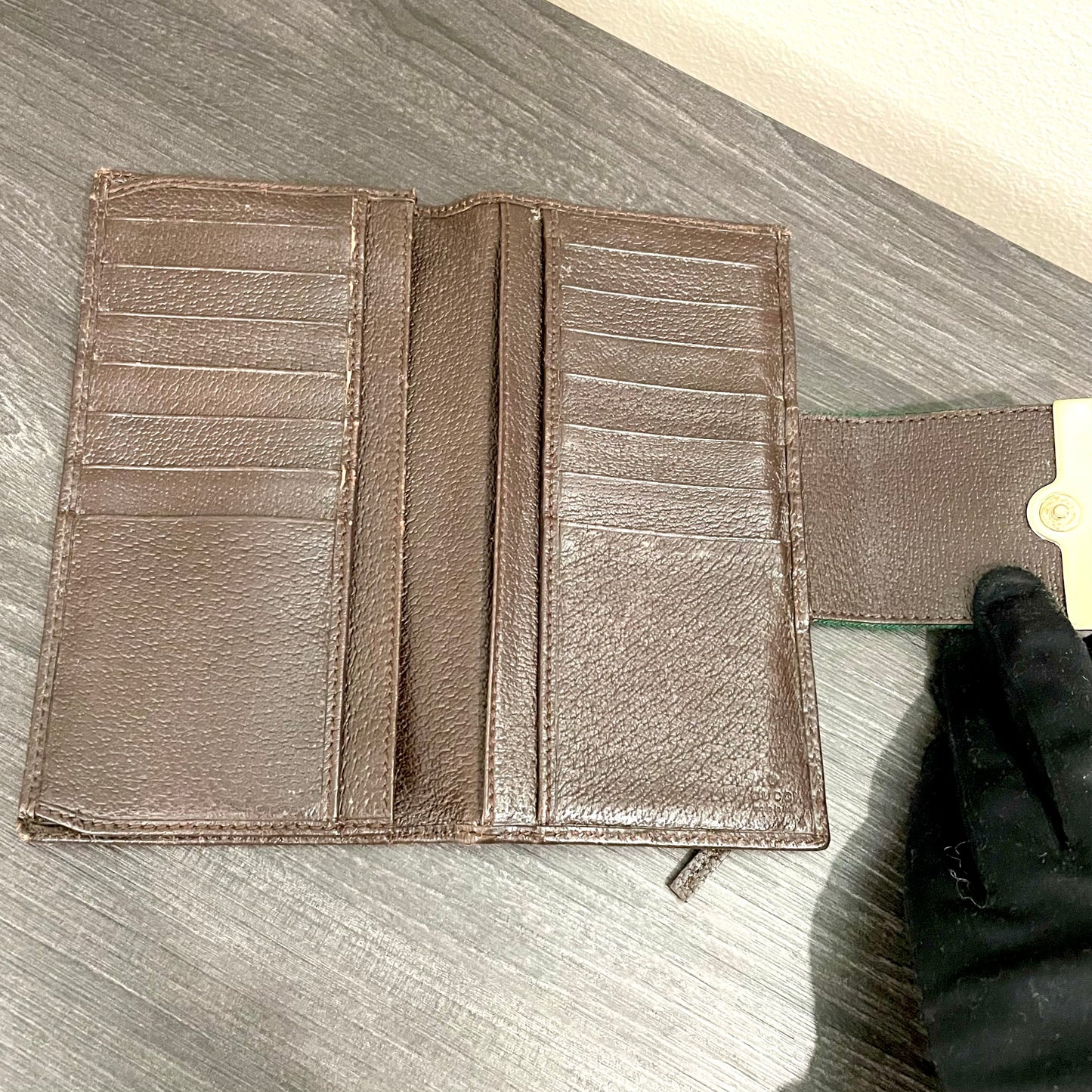 GUCCI GG Canvas Long Wallet