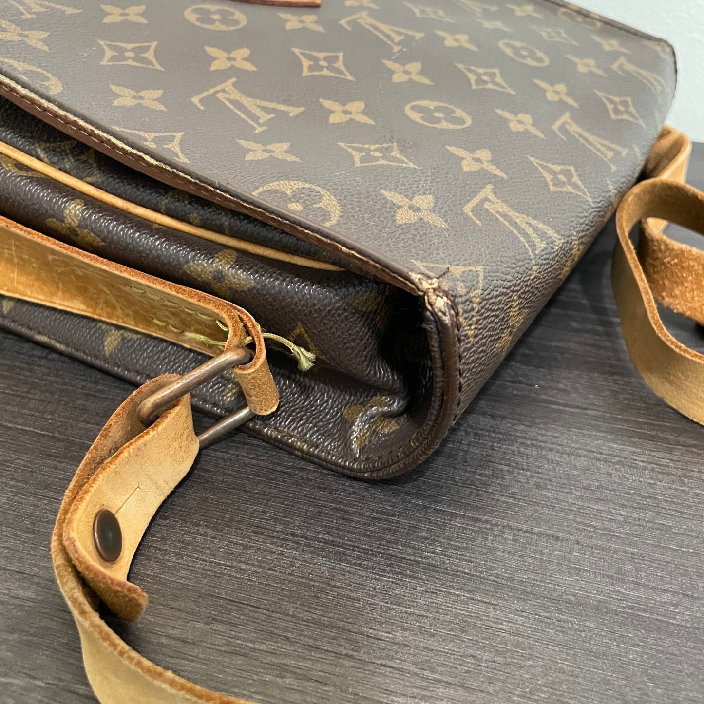 SOLD! Louis Vuitton Monogram Cartouchiere GM