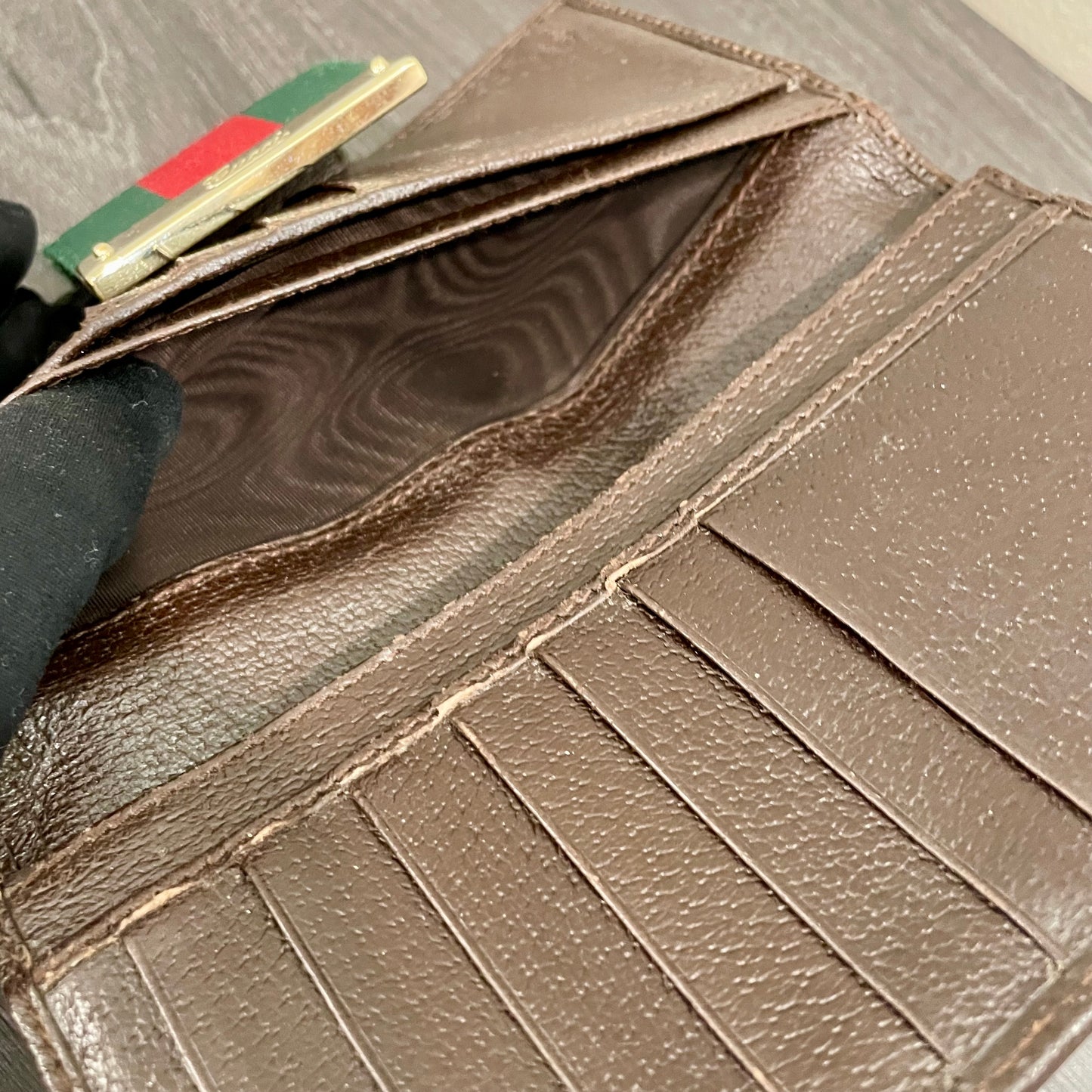 GUCCI GG Canvas Long Wallet