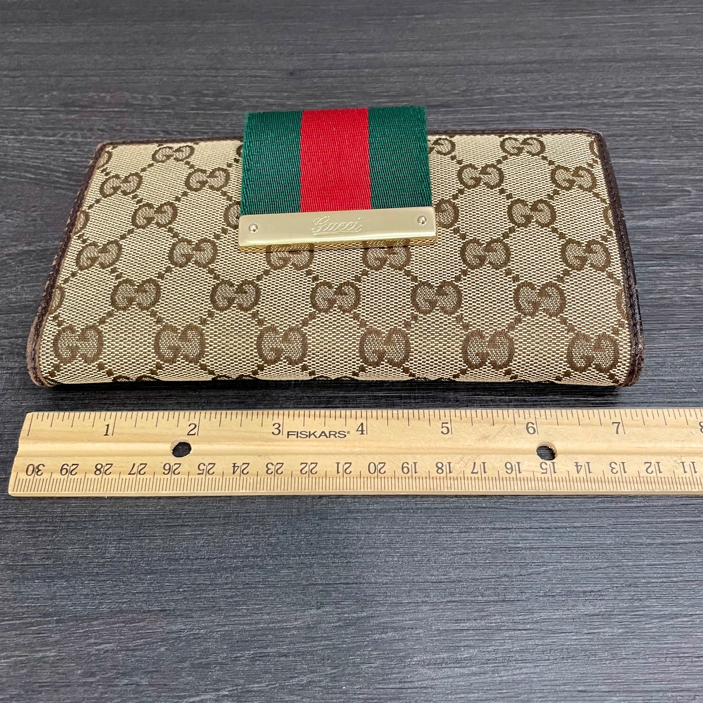 GUCCI GG Canvas Long Wallet