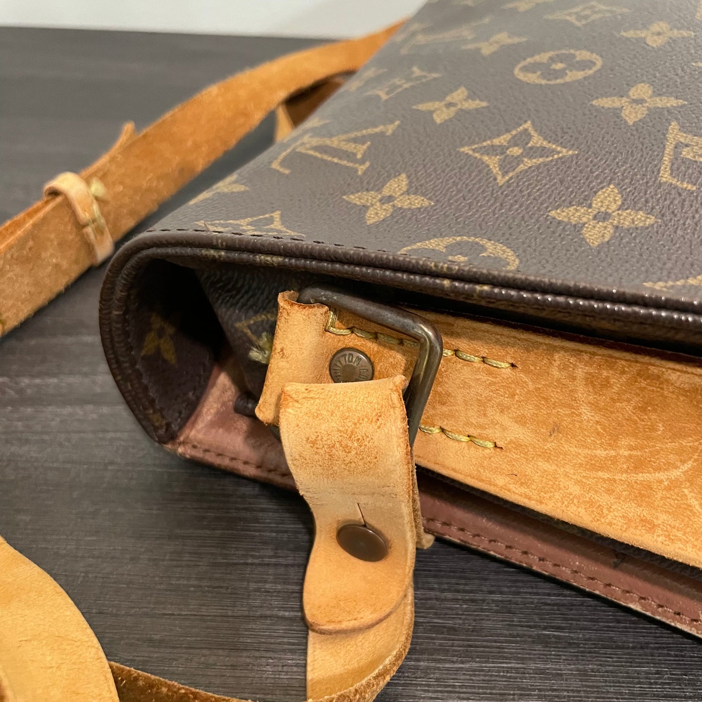 SOLD! Louis Vuitton Monogram Cartouchiere GM