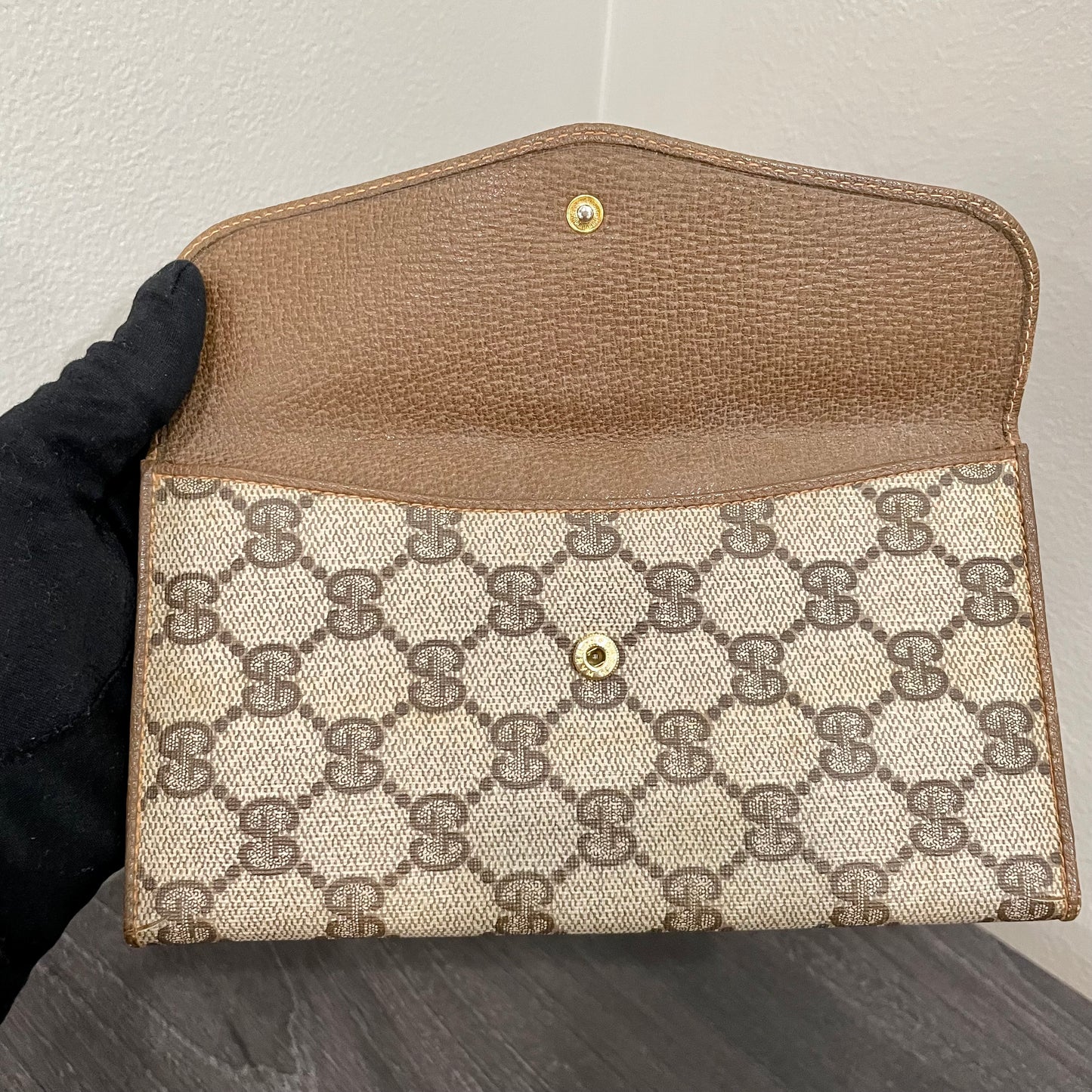 GUCCI GG Canvas Long Wallet