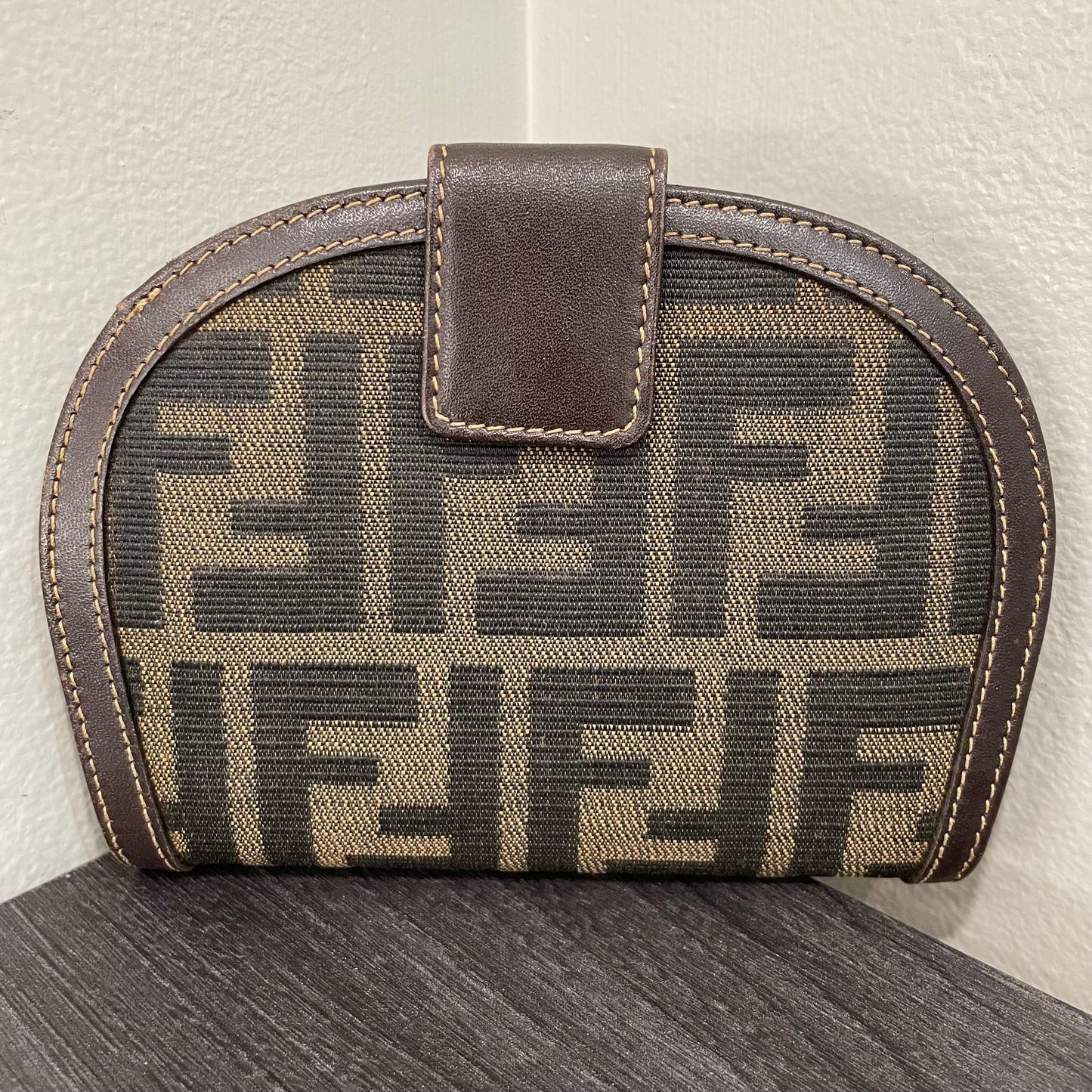 FENDI Monogram Canvas Wallet