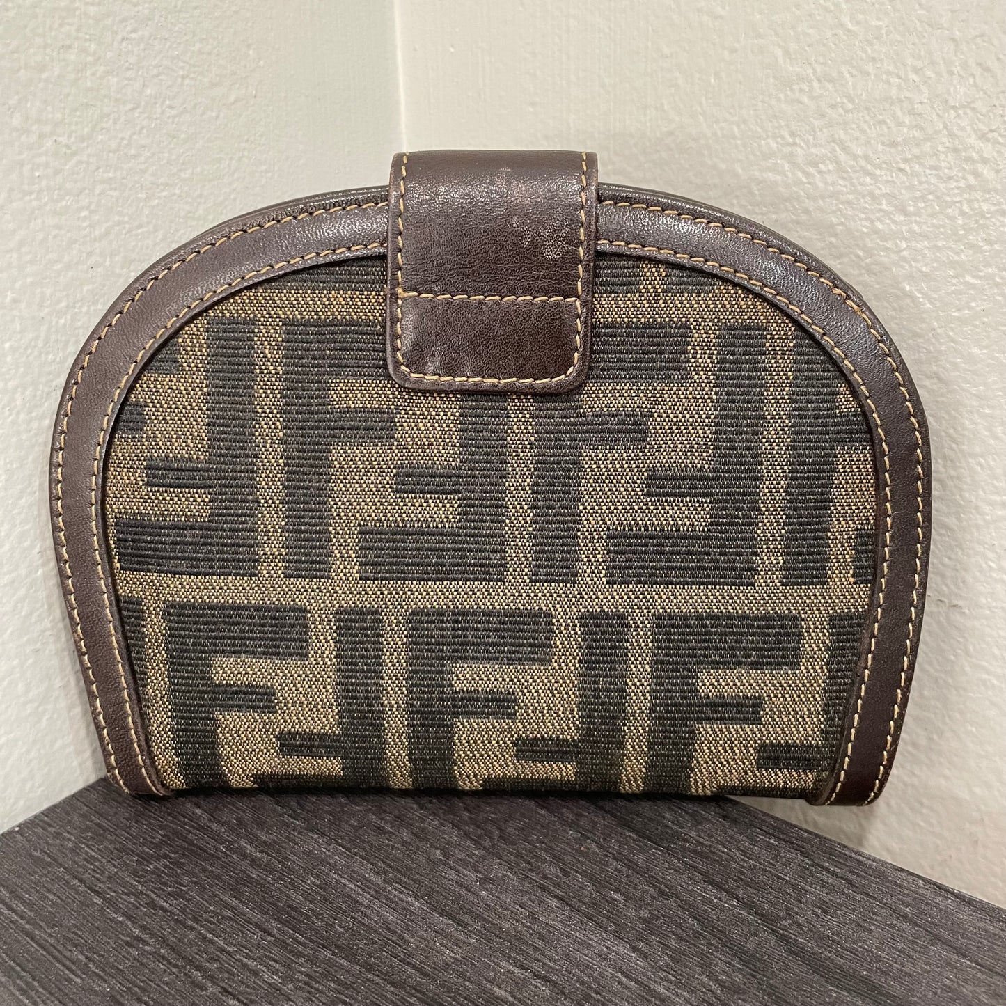 FENDI Monogram Canvas Wallet