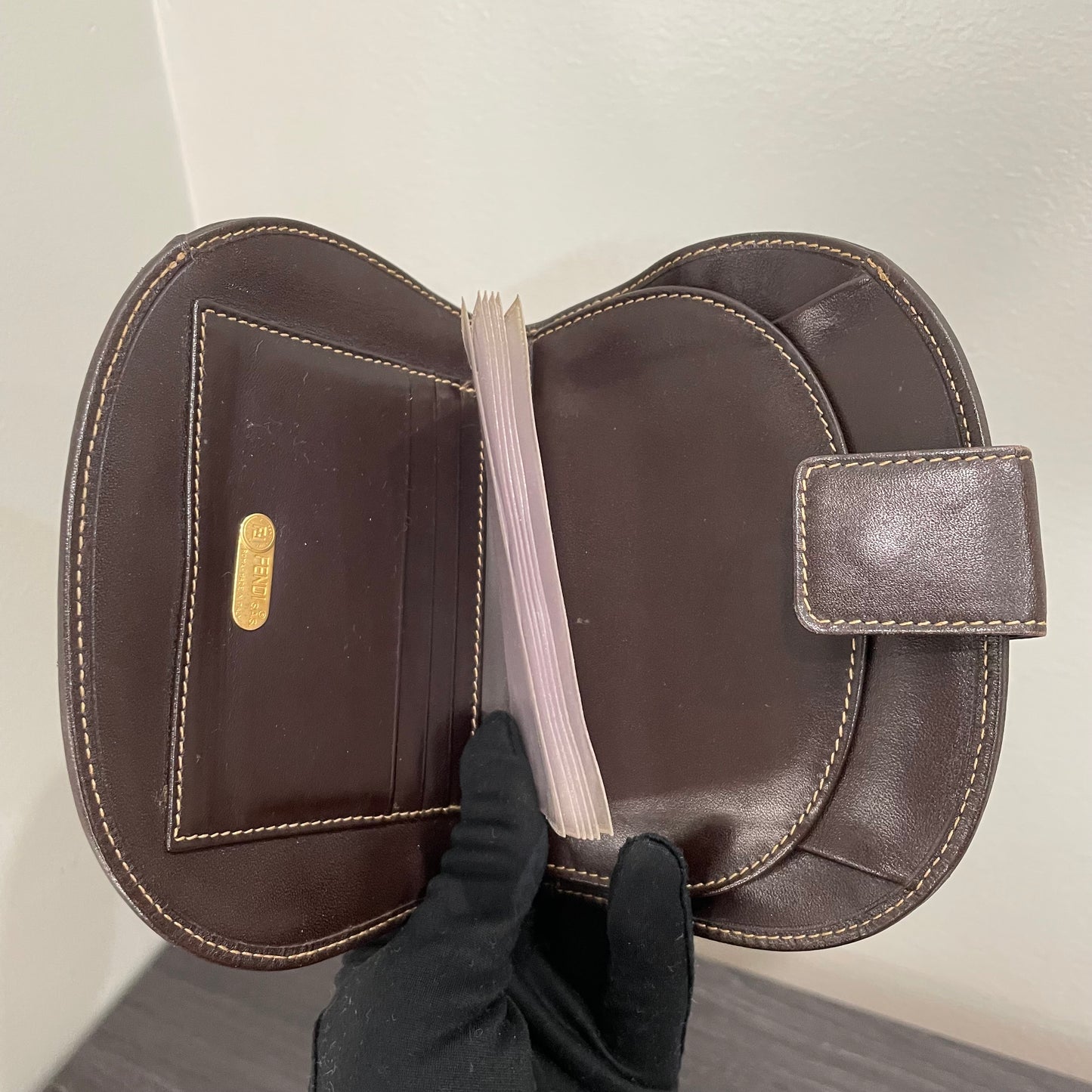 FENDI Monogram Canvas Wallet