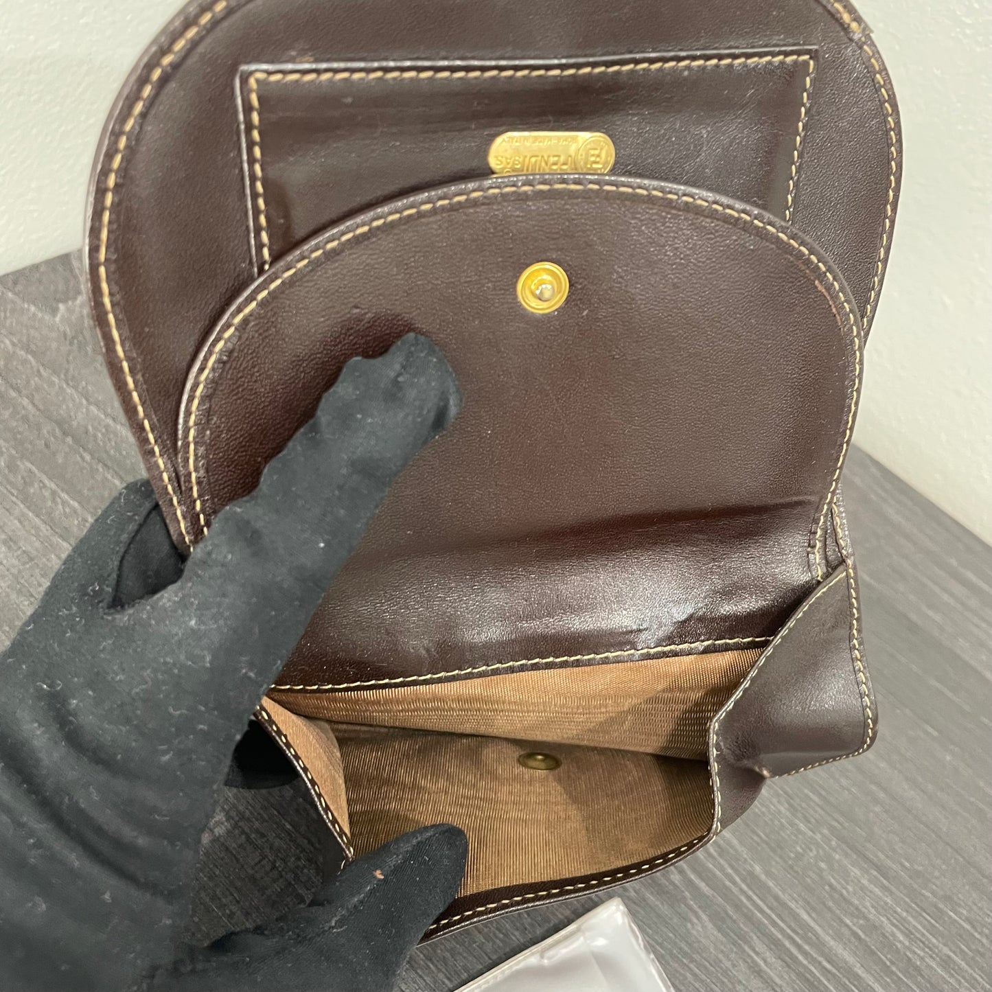 FENDI Monogram Canvas Wallet