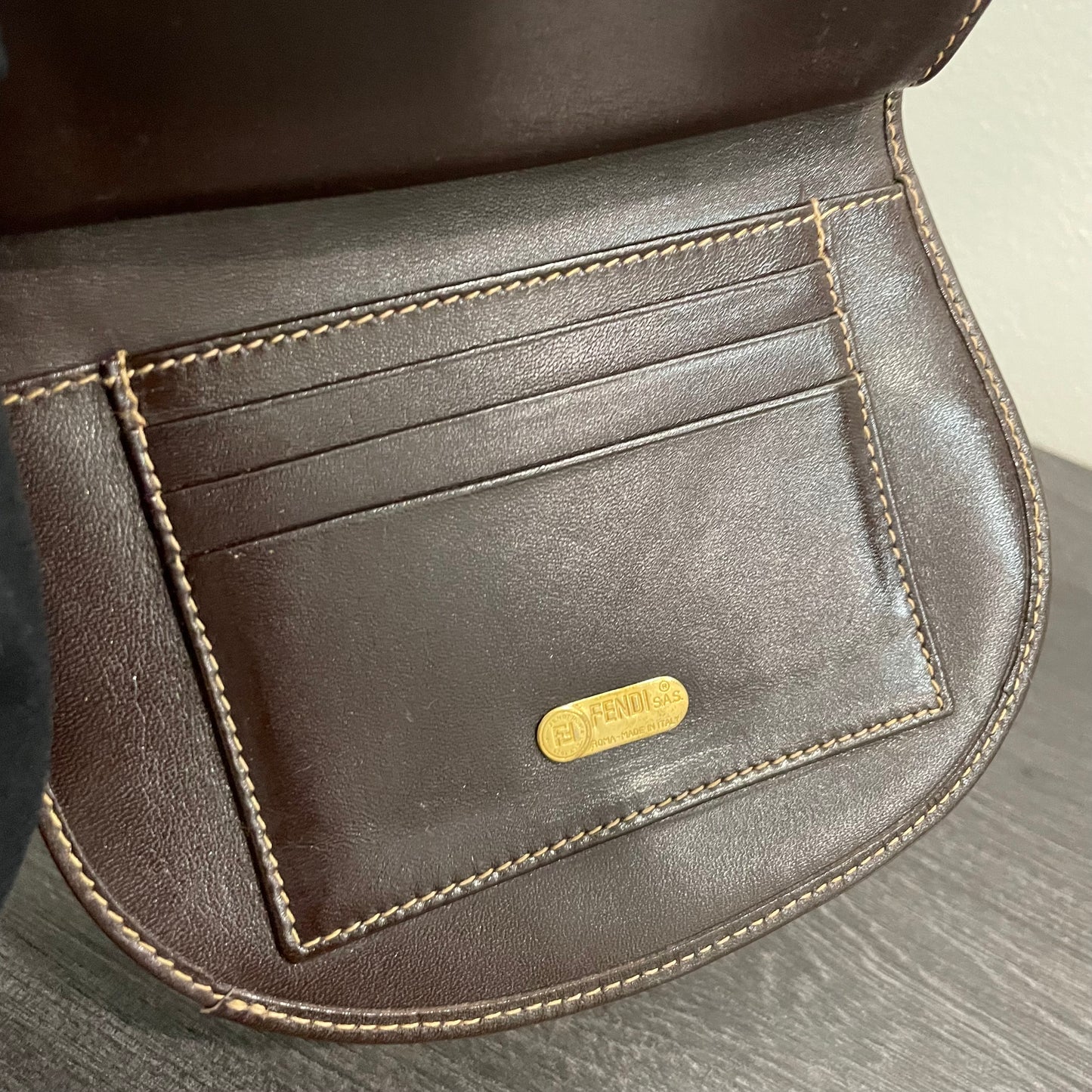 FENDI Monogram Canvas Wallet