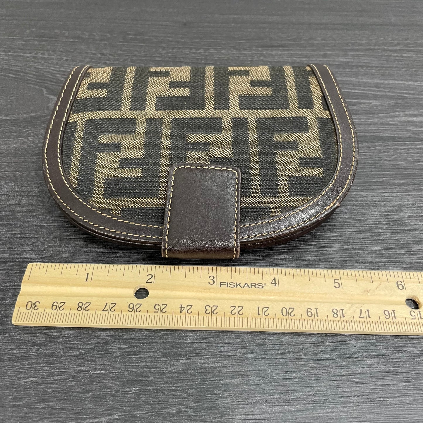 FENDI Monogram Canvas Wallet